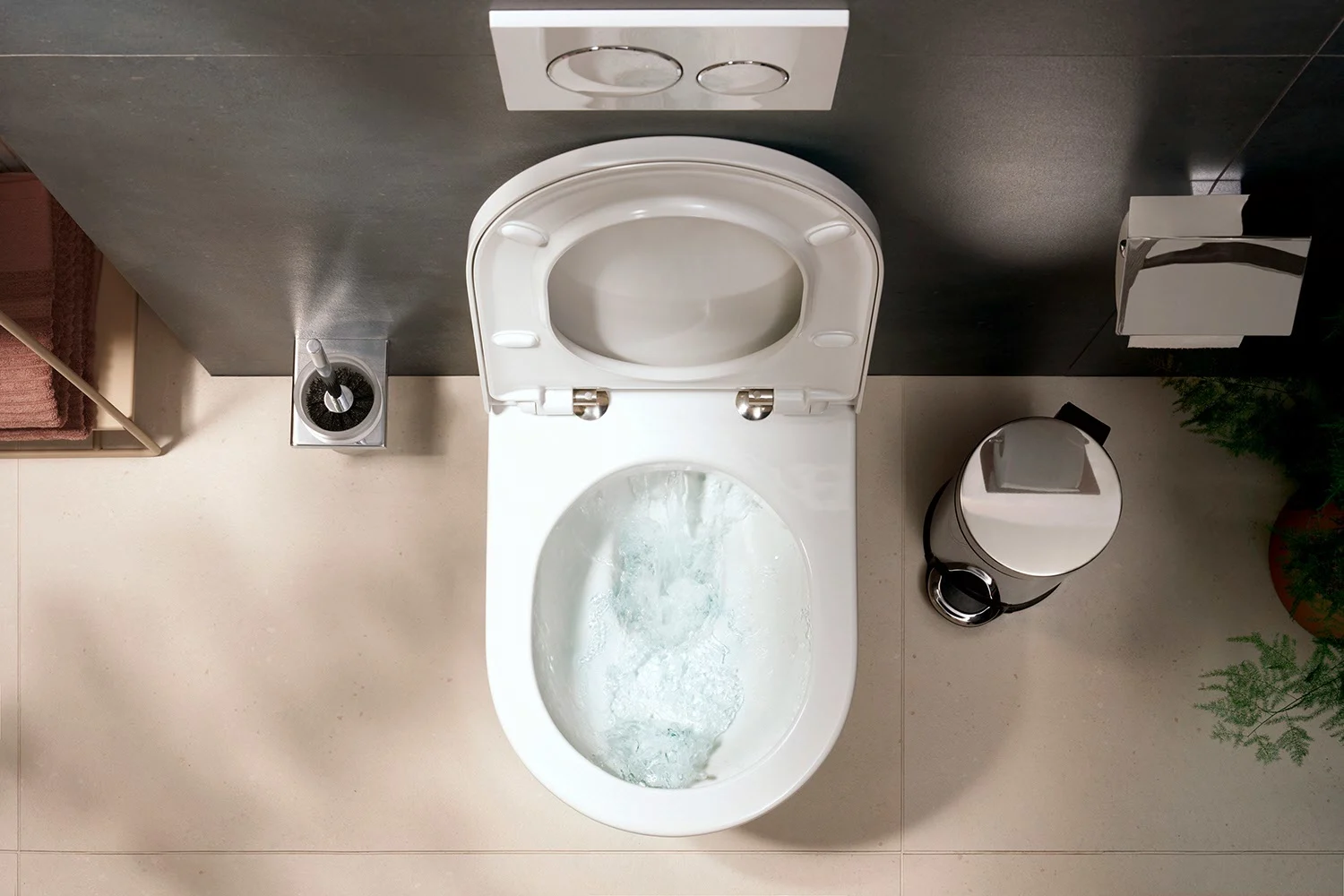 hansgrohe EluPura Original S Wand WC 540 AquaChannel Flush Bild 4