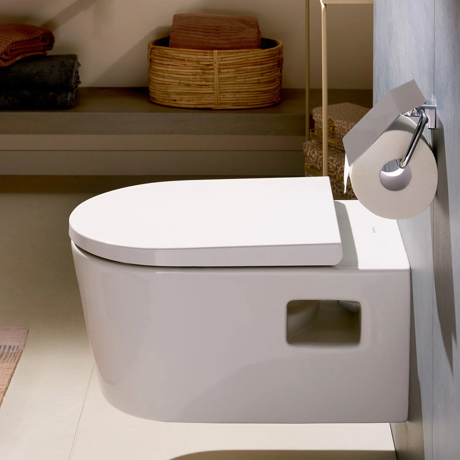 hansgrohe EluPura Original S Wand WC Set 540 AquaChannel Flush mit WC-Sitz Bild 7