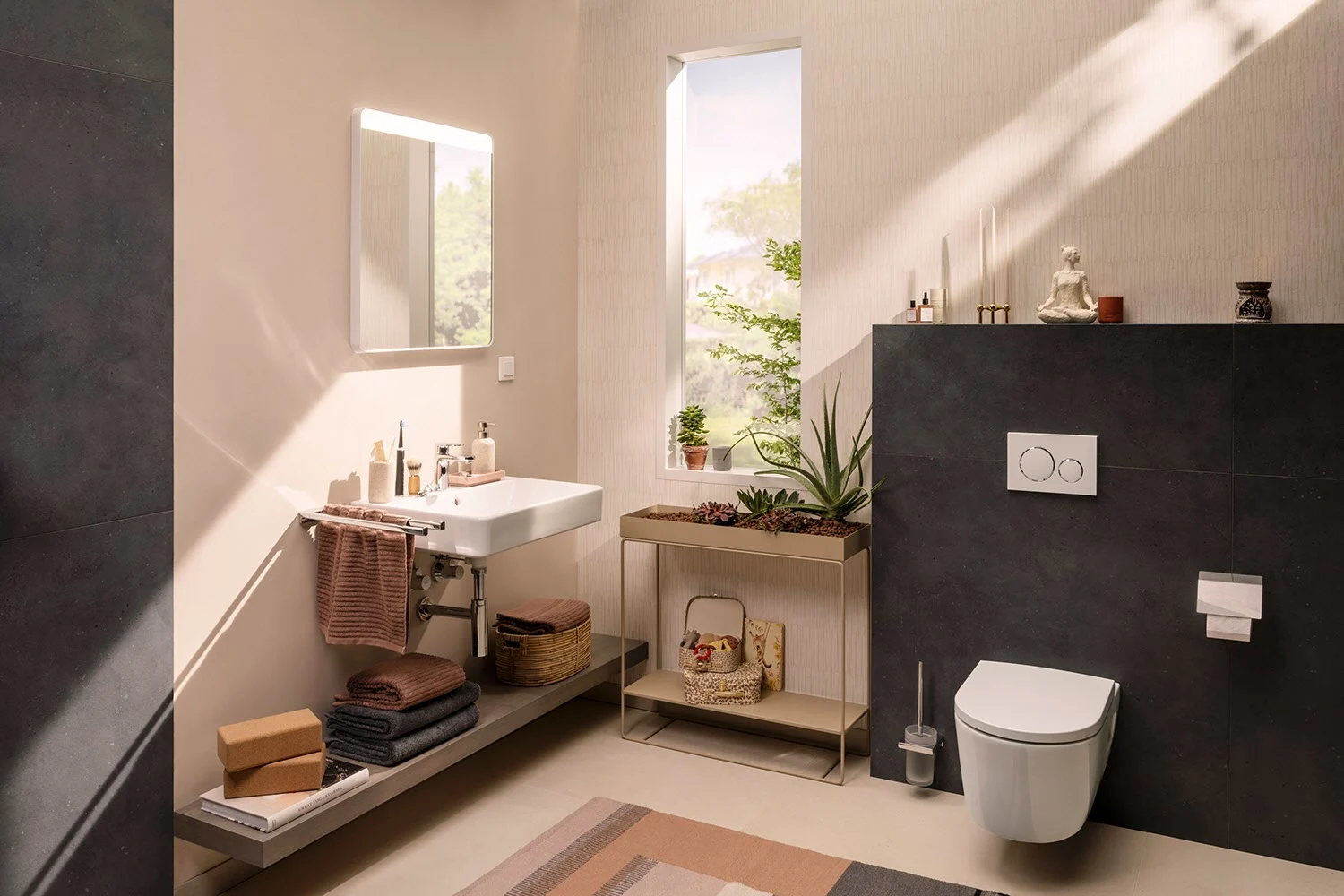 hansgrohe EluPura Original S Wand WC Set 540 AquaChannel Flush mit WC-Sitz Bild 13