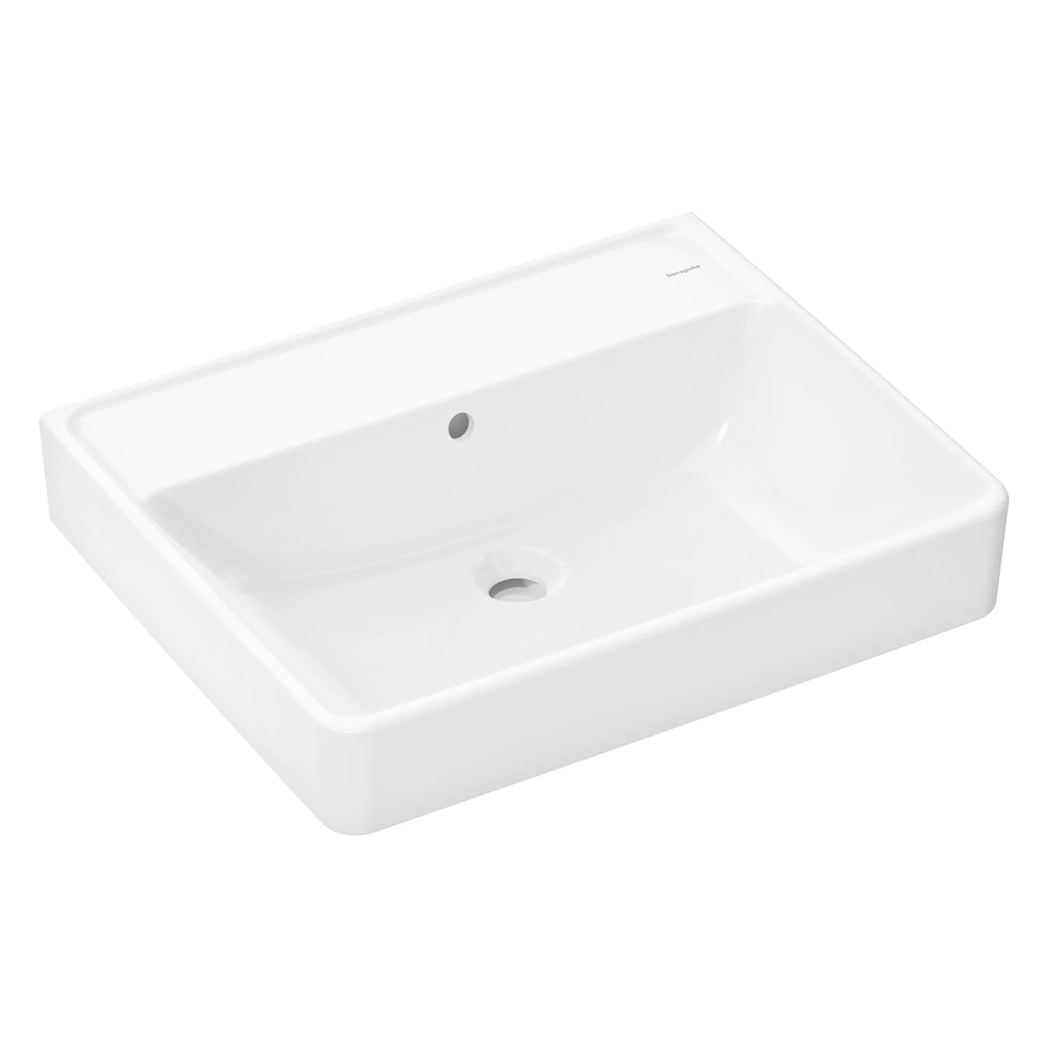 hansgrohe Xanuia Q Aufsatzwaschtisch geschliffen 600/480 ohne Hahnloch mit Überlauf Bild 2