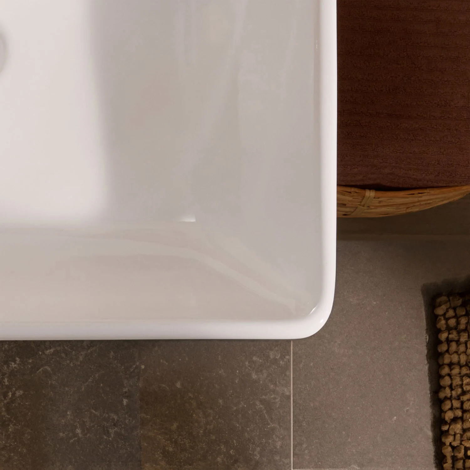hansgrohe Xanuia Q Aufsatzwaschtisch geschliffen 600/480 mit Hahnloch und Überlauf Bild 8