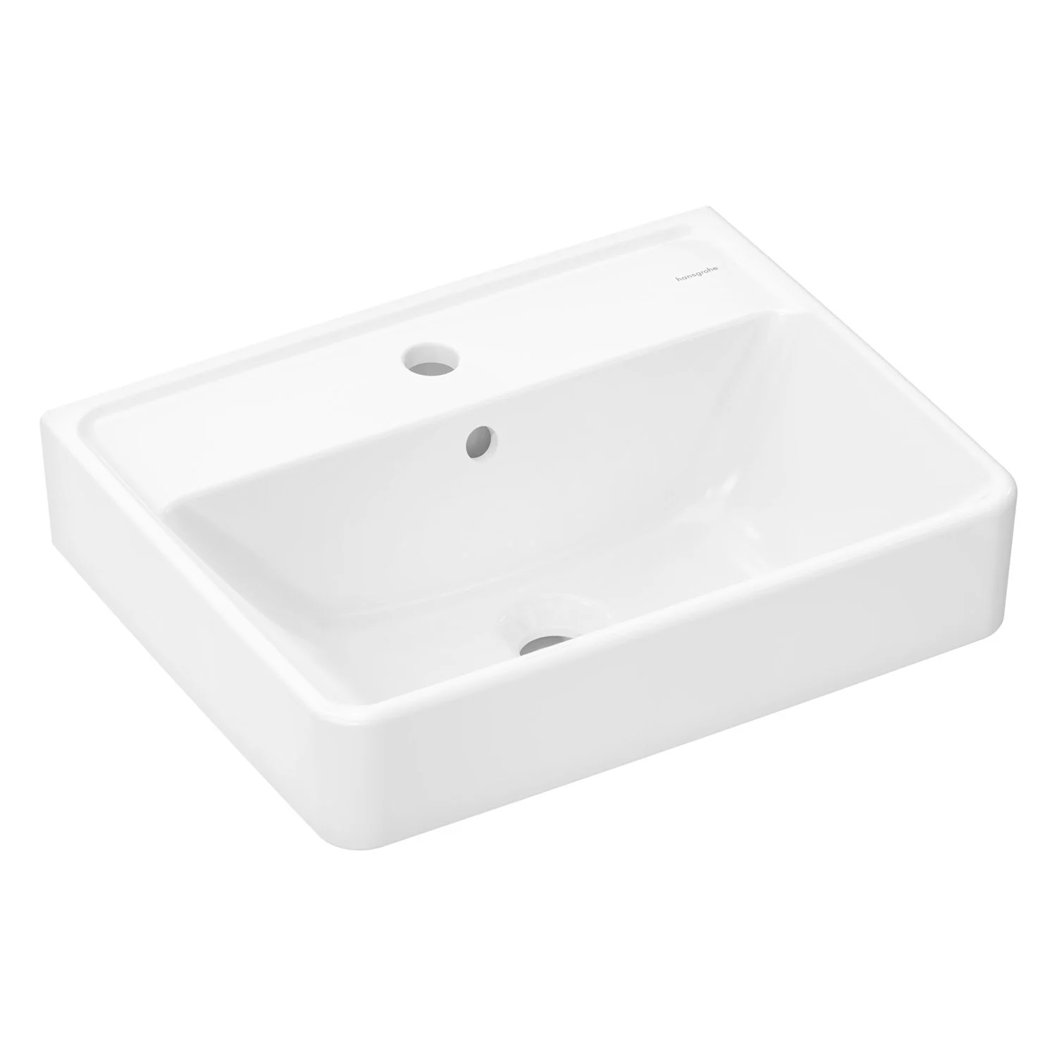 hansgrohe Xanuia Q Handwaschbecken 500/390 mit Hahnloch und Überlauf Bild 2