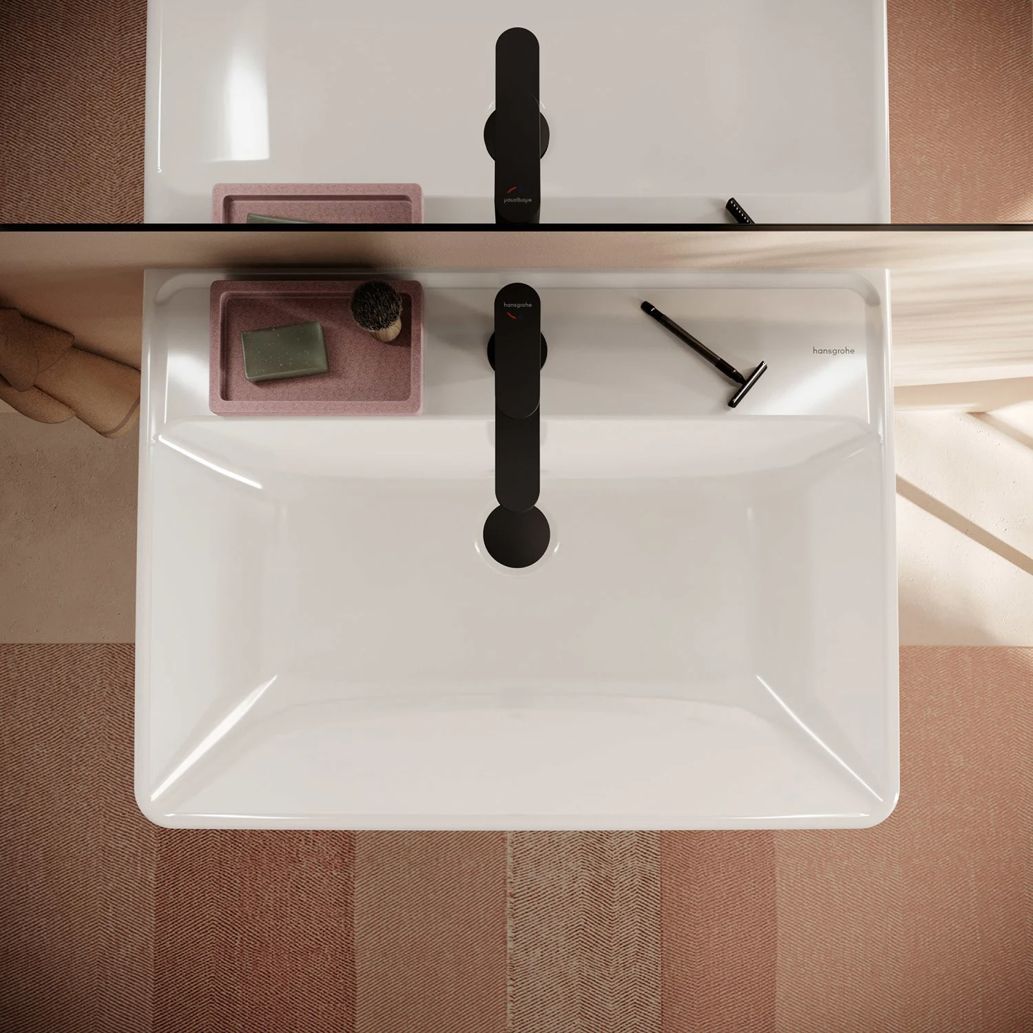 hansgrohe Xanuia Q Waschtisch 650/480 mit Hahnloch und Überlauf Bild 3