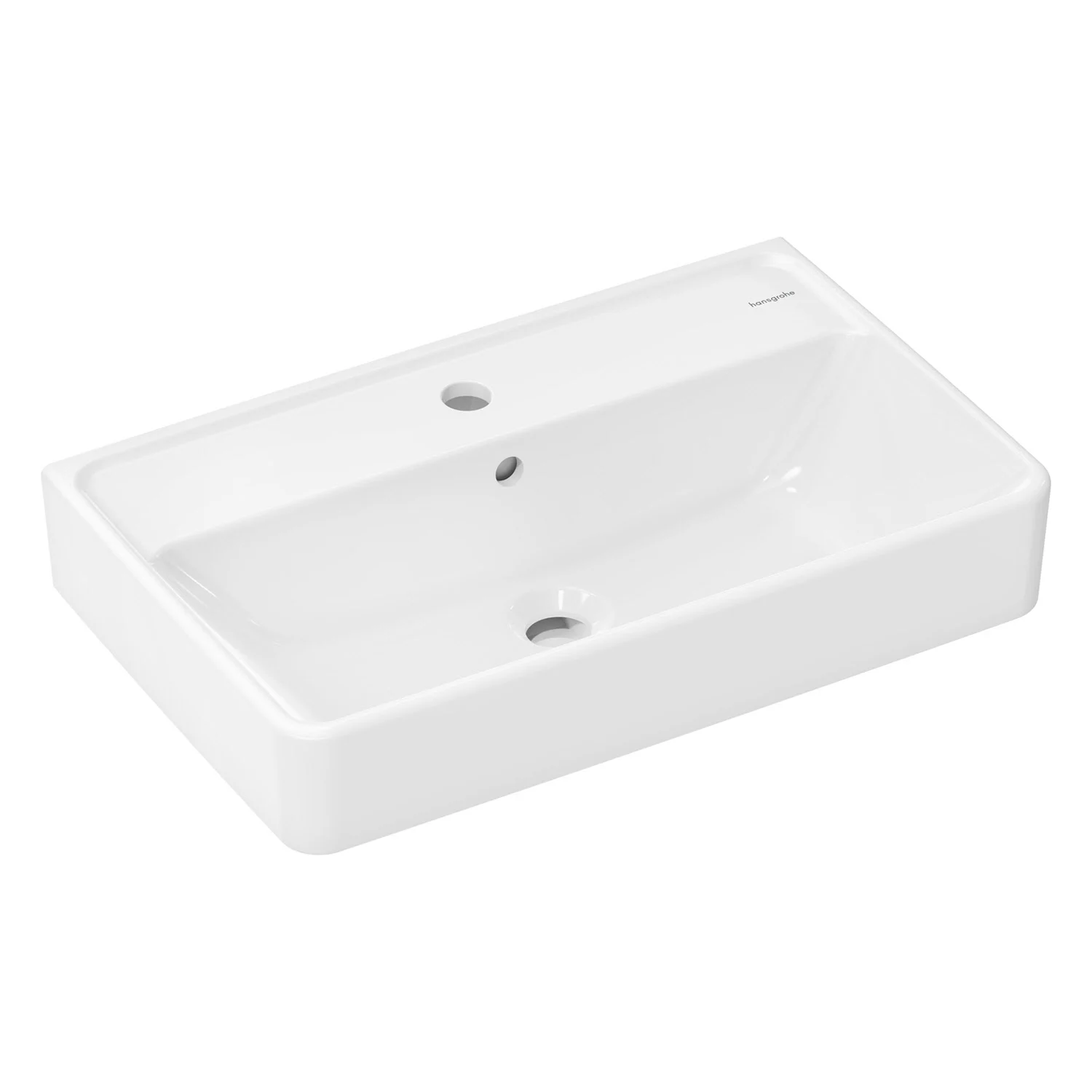 hansgrohe Xanuia Q Waschtisch Compact 600/370 mit Hahnloch und Überlauf Bild 2