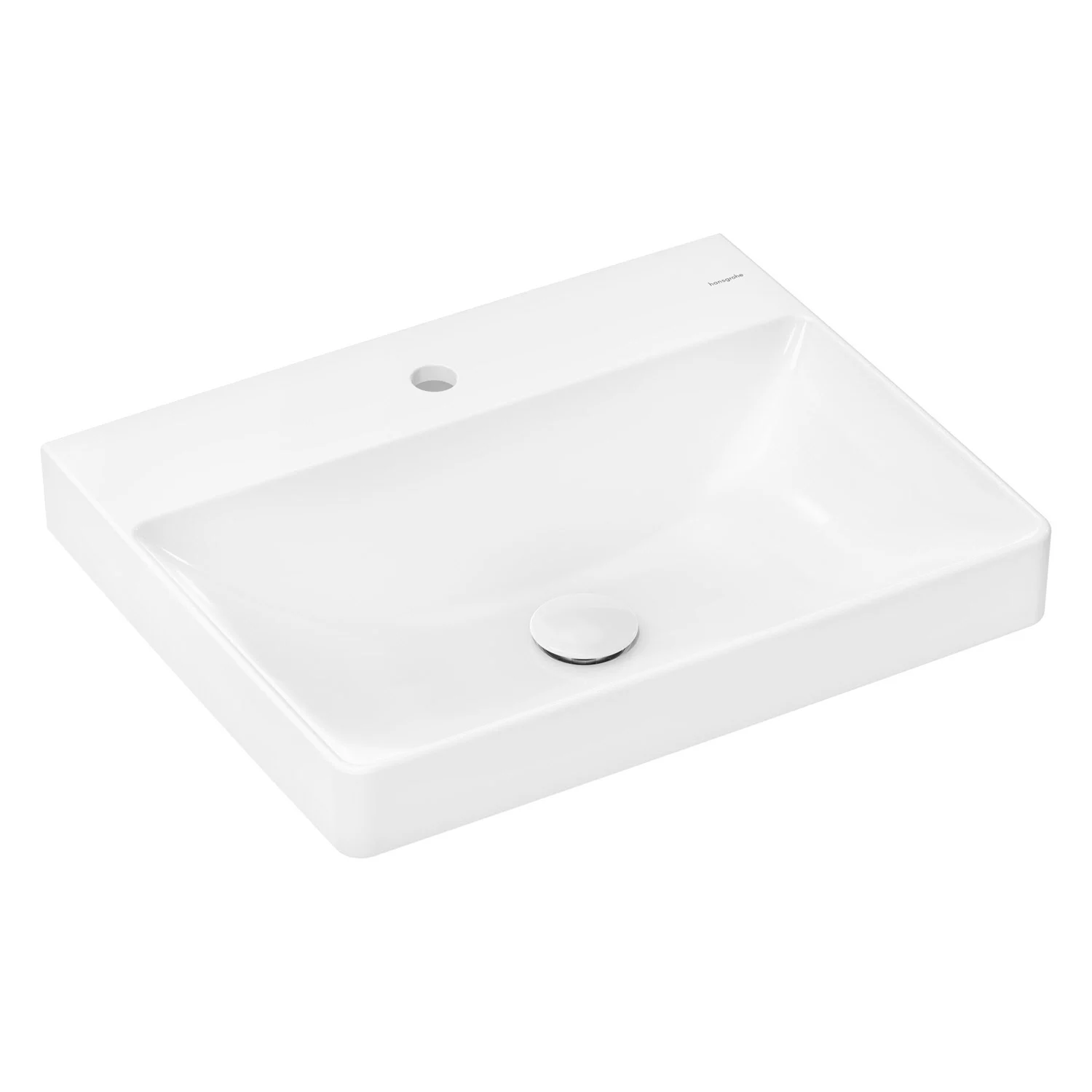 hansgrohe Xelu Q Aufsatz-Waschbecken 60 x 48 cm geschliffen, mit 1 Hahnloch Bild 2