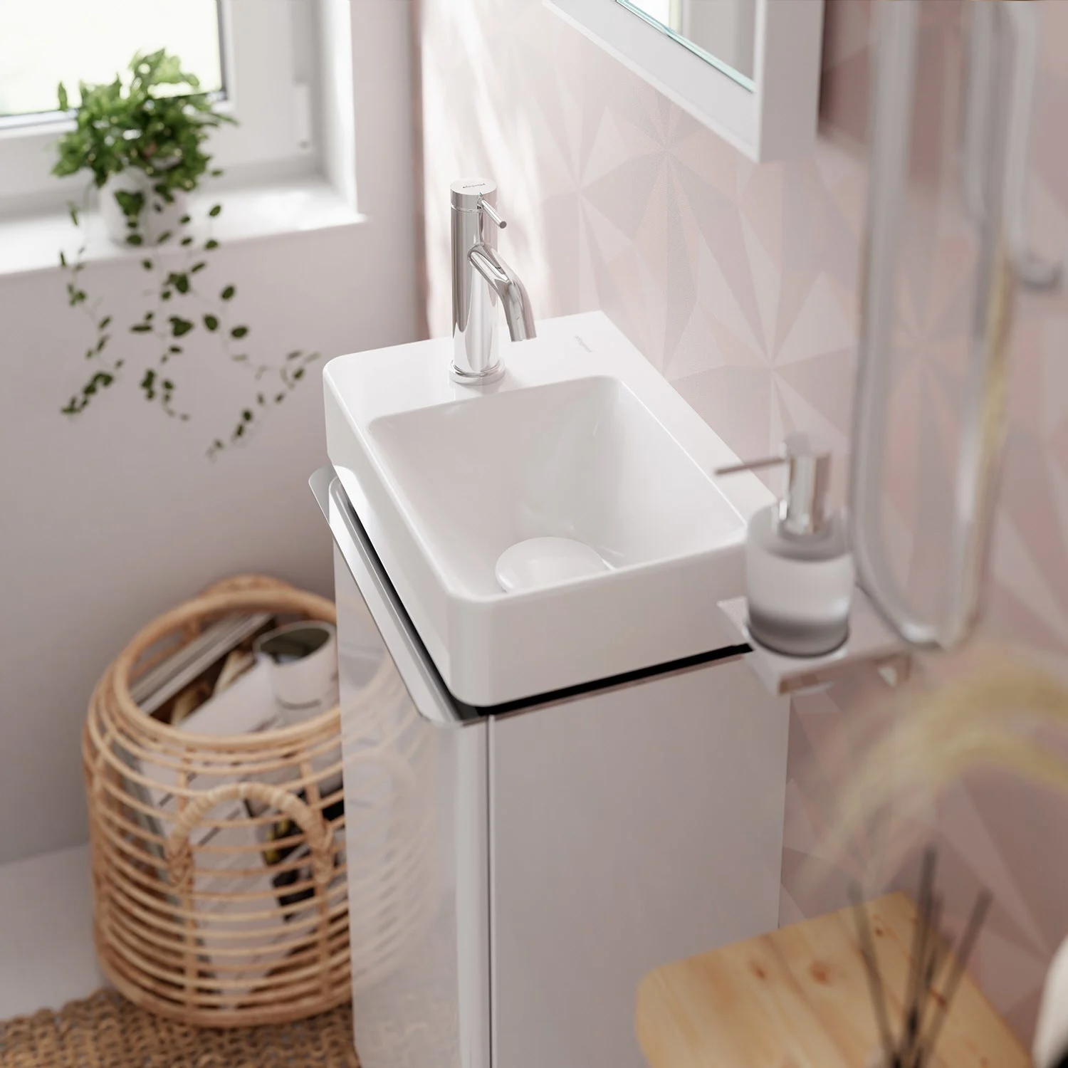 hansgrohe Xelu Q Handwaschbecken mit Ablage links 36 x 25 cm Bild 8