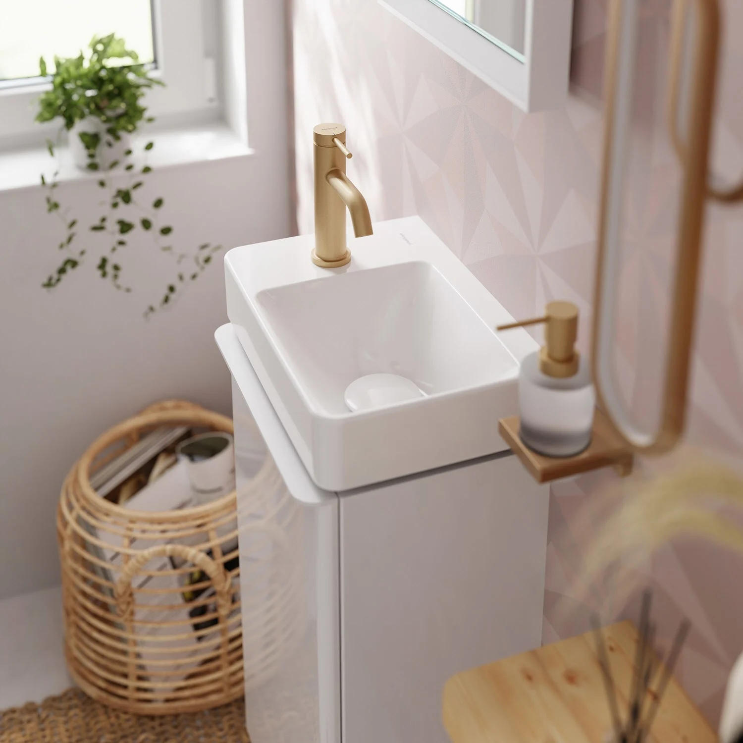 hansgrohe Xelu Q Handwaschbecken mit Ablage links 36 x 25 cm Bild 10