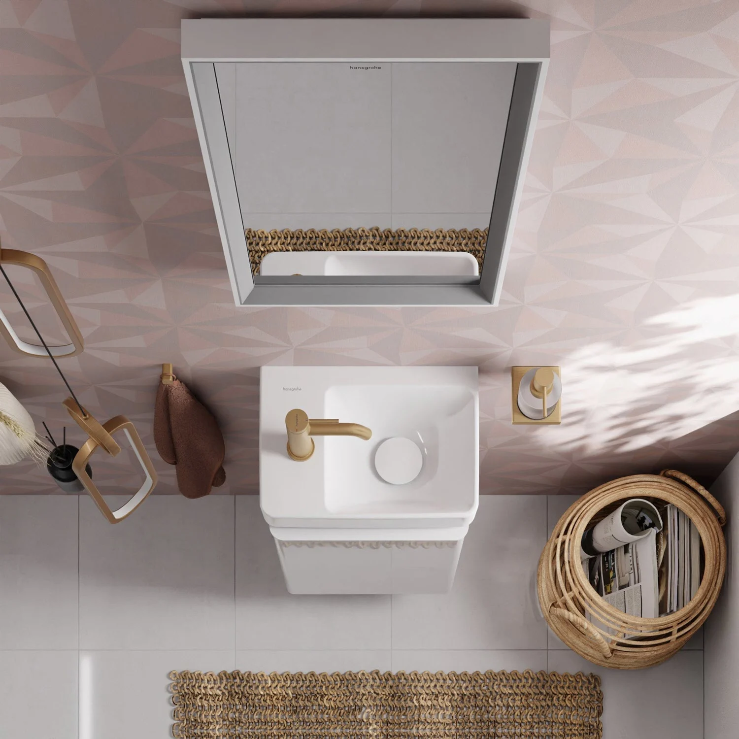 hansgrohe Xelu Q Handwaschbecken mit Ablage links 36 x 25 cm Bild 11