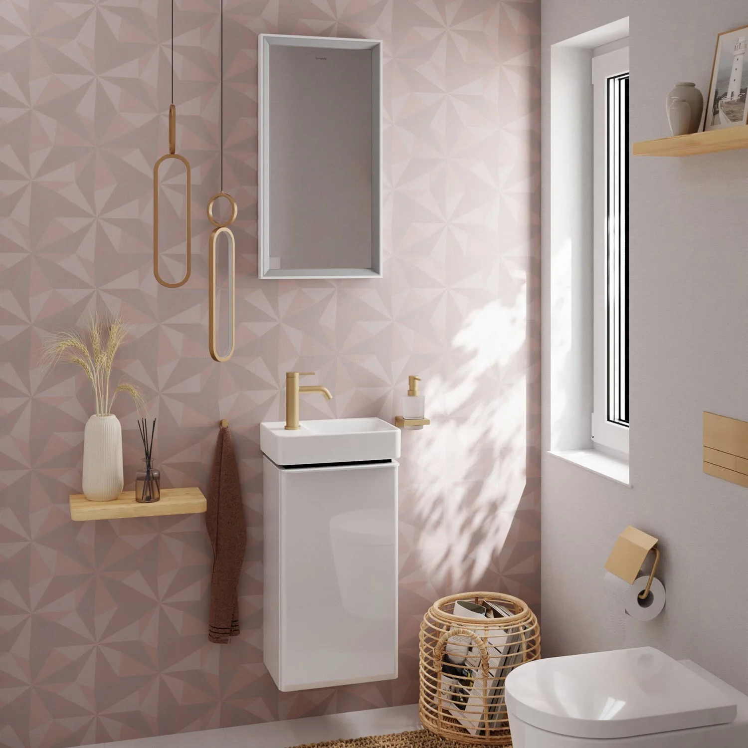 hansgrohe Xelu Q Handwaschbecken mit Ablage links 36 x 25 cm Bild 12