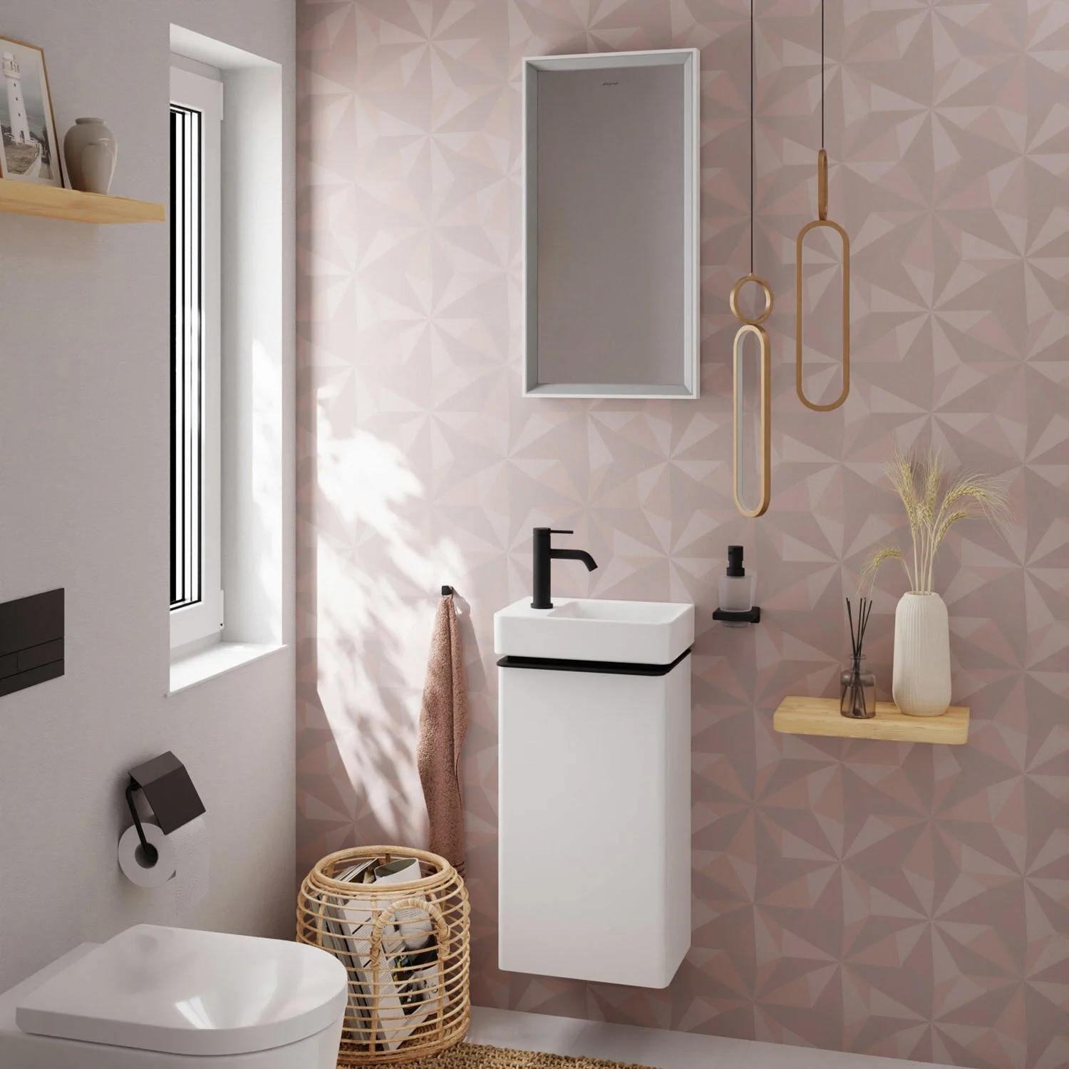 hansgrohe Xelu Q Handwaschbecken mit Ablage links 36 x 25 cm Bild 13