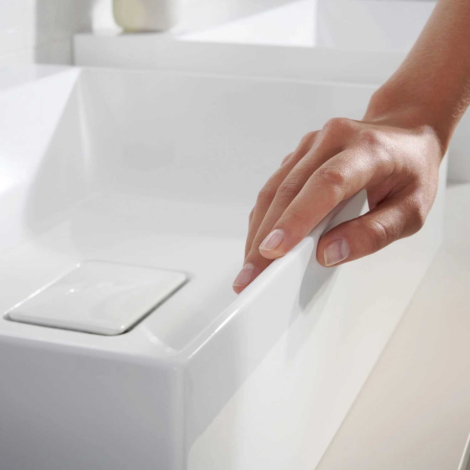 hansgrohe Xevolos E Aufsatz-Handwaschbecken 50 x 48 cm mit Hahnloch ohne Überlauf Bild 6