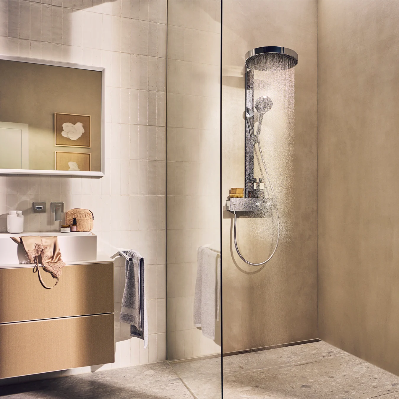 hansgrohe Xevolos E Aufsatzwaschtisch geschliffen 60 x 48 cm ohne Hahnloch ohne Überlauf Bild 11