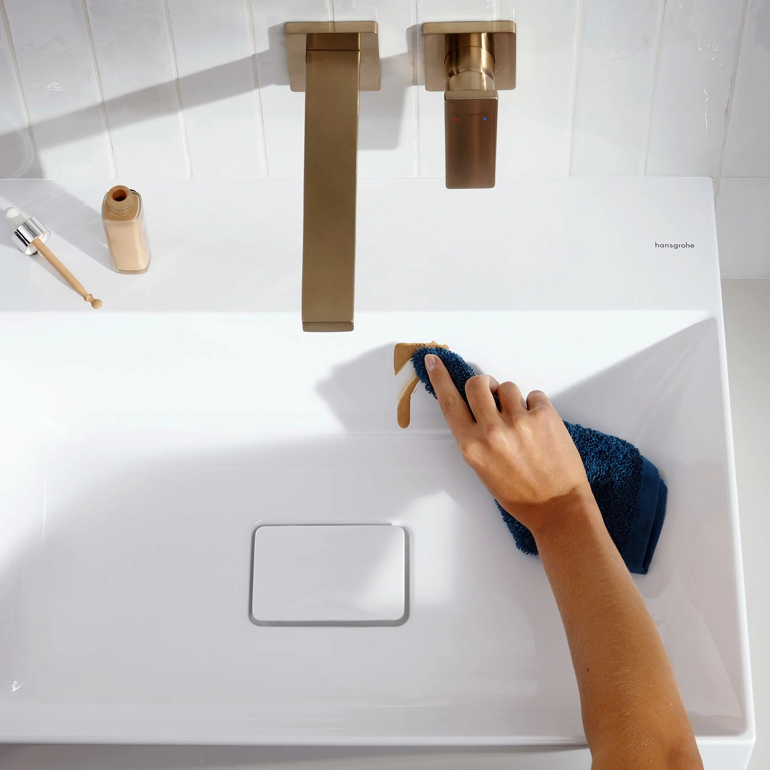 hansgrohe Xevolos E Aufsatzwaschtisch geschliffen 60 x 48 cm ohne Hahnloch ohne Überlauf Bild 7