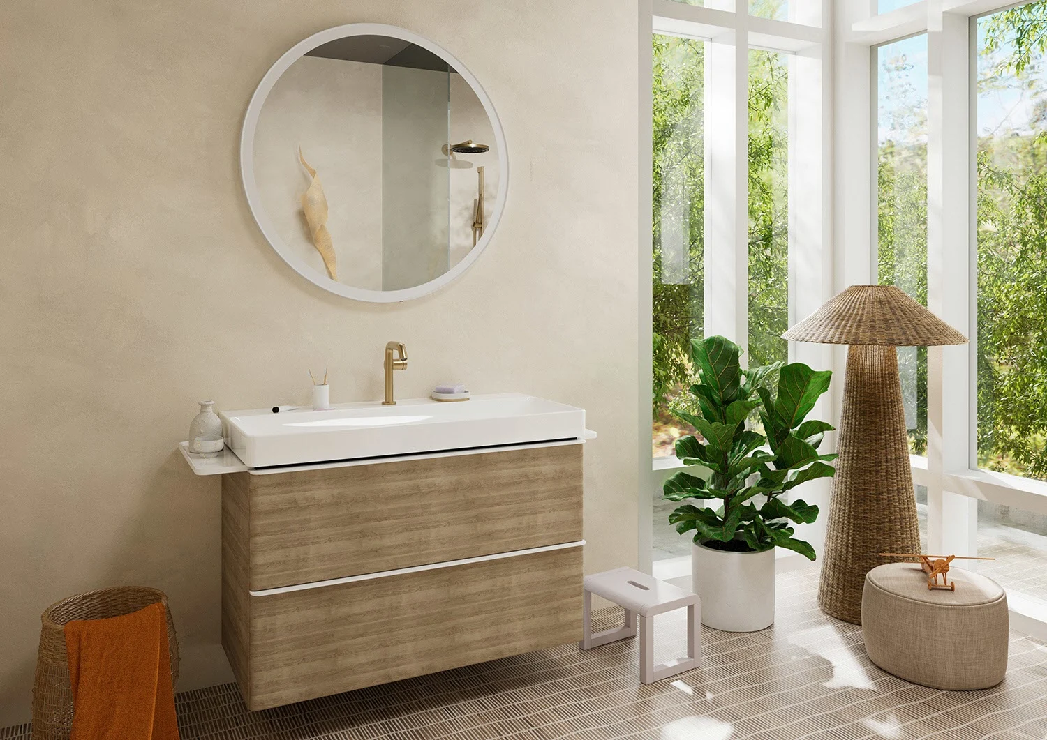 hansgrohe Xarita Lite S Spiegel mit runder LED-Beleuchtung 900/30 IR Sensor Bild 10