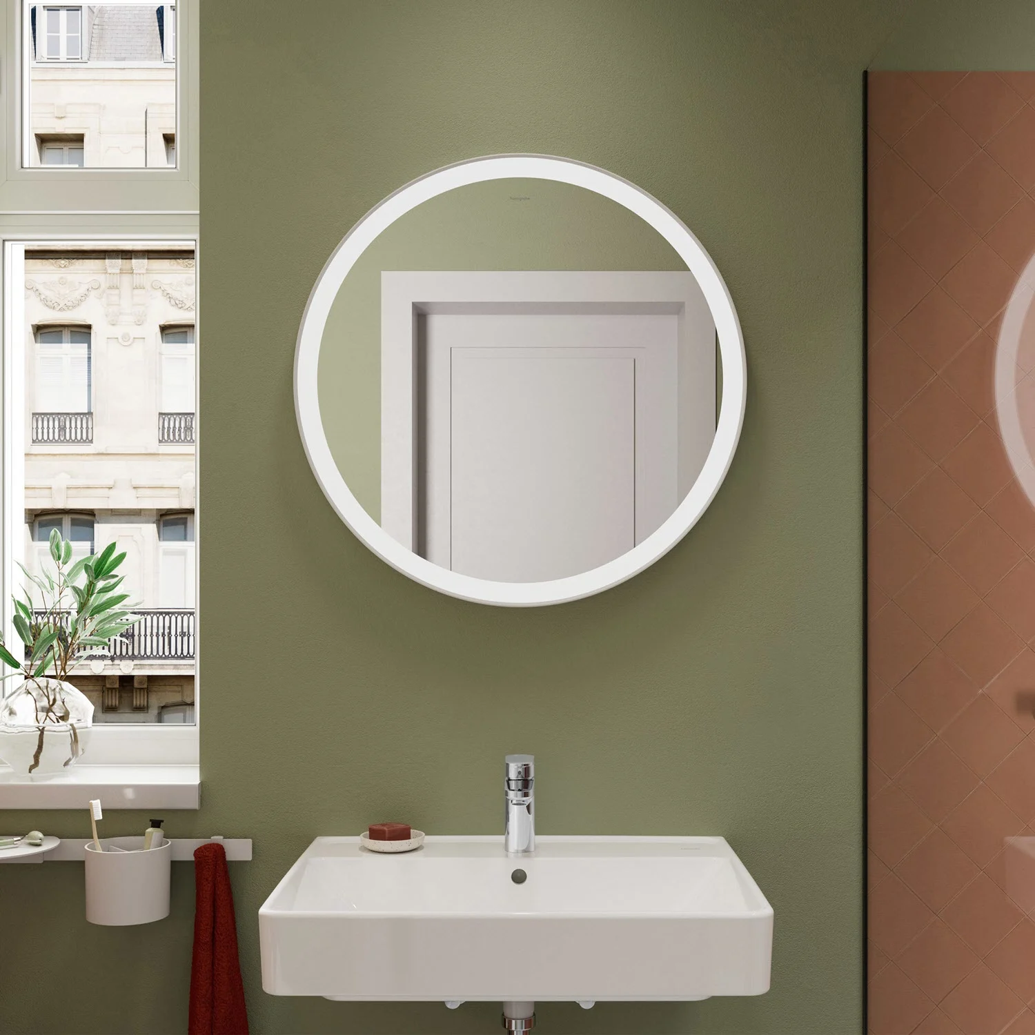 hansgrohe Xarita Lite S Spiegel mit runder LED-Beleuchtung 700/30 IR Sensor Bild 11
