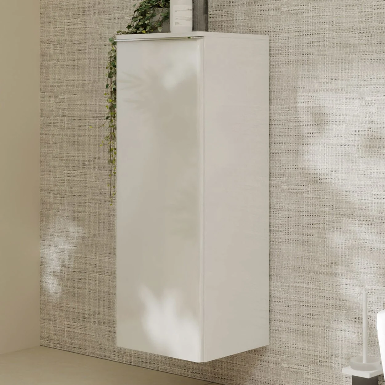 hansgrohe Xelu Q Halbhochschrank 40 x 106,5 cm, 1 Tür mit Anschlag links, Griff chrom