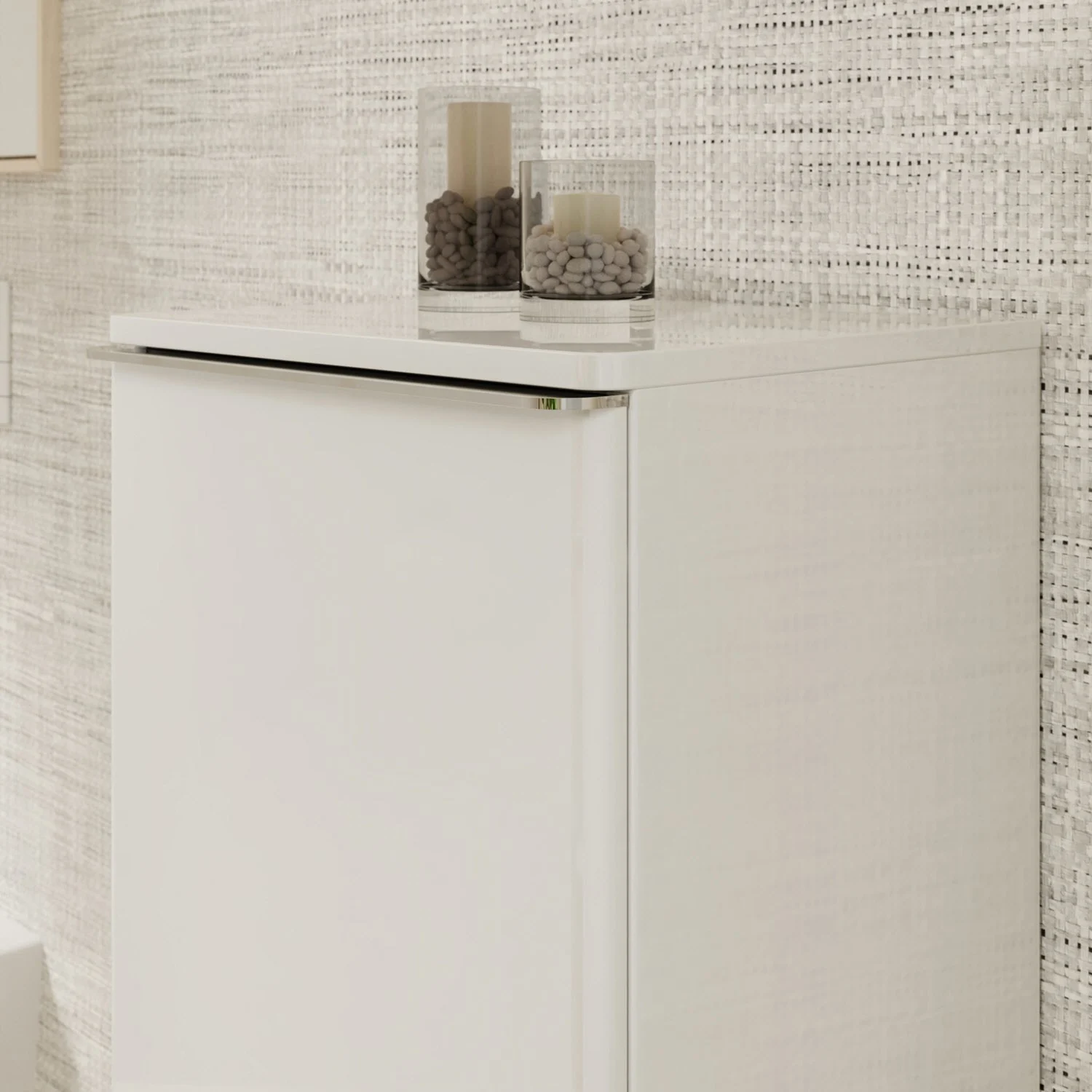 hansgrohe Xelu Q Halbhochschrank 40 x 106,5 cm, 1 Tür mit Anschlag links, Griff chrom Bild 3