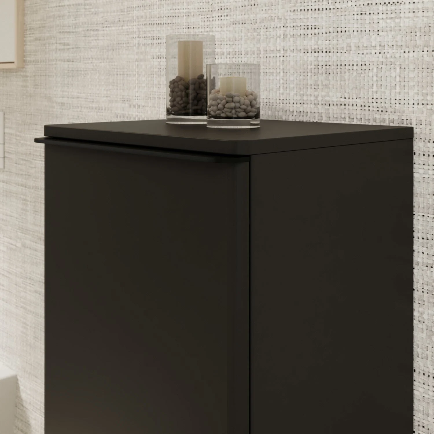 hansgrohe Xelu Q Halbhochschrank 40 x 106,5 cm, 1 Tür mit Anschlag links, Griff mattschwarz Bild 3