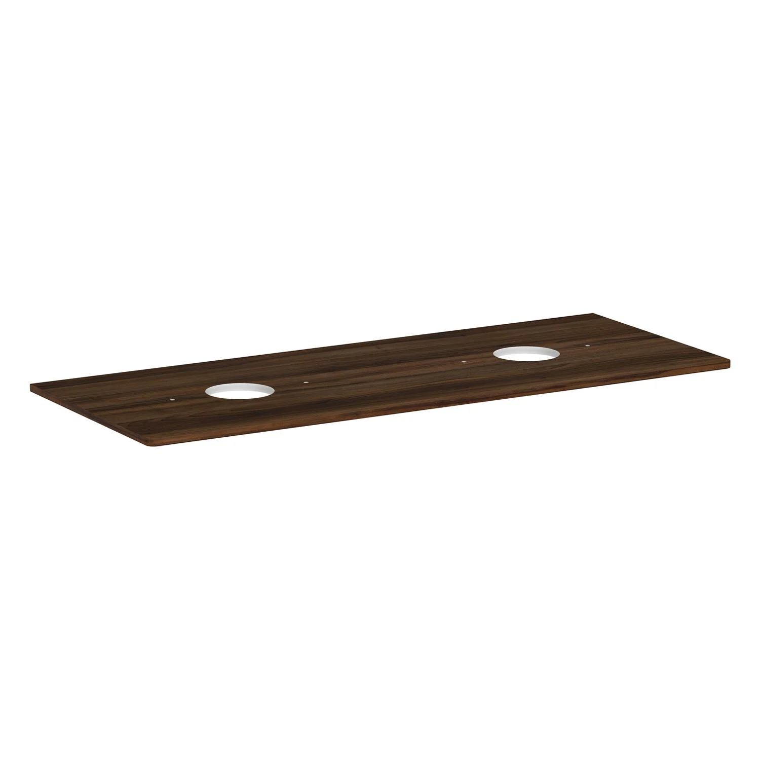 hansgrohe Xelu Q Konsole mit 2 Ausschnitten 136 x 55 cm, für Aufsatzwaschtisch ohne Hahnloch