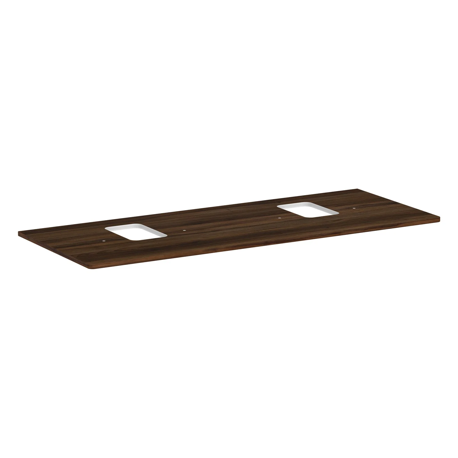 hansgrohe Xelu Q Konsole mit 2 Ausschnitten 136 x 55 cm, für Aufsatzwaschtisch mit Hahnloch