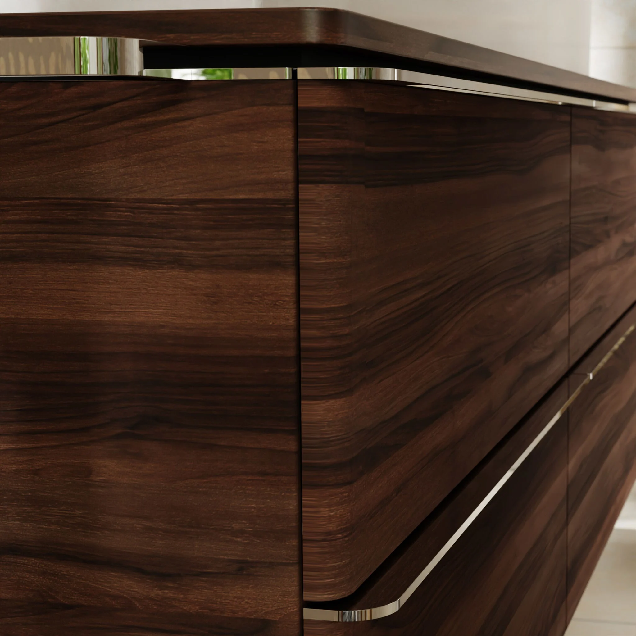 hansgrohe Xelu Q Waschtischunterschrank für Konsole 136 x 48,5 cm, 4 Schubkästen, Griff chrom Bild 2