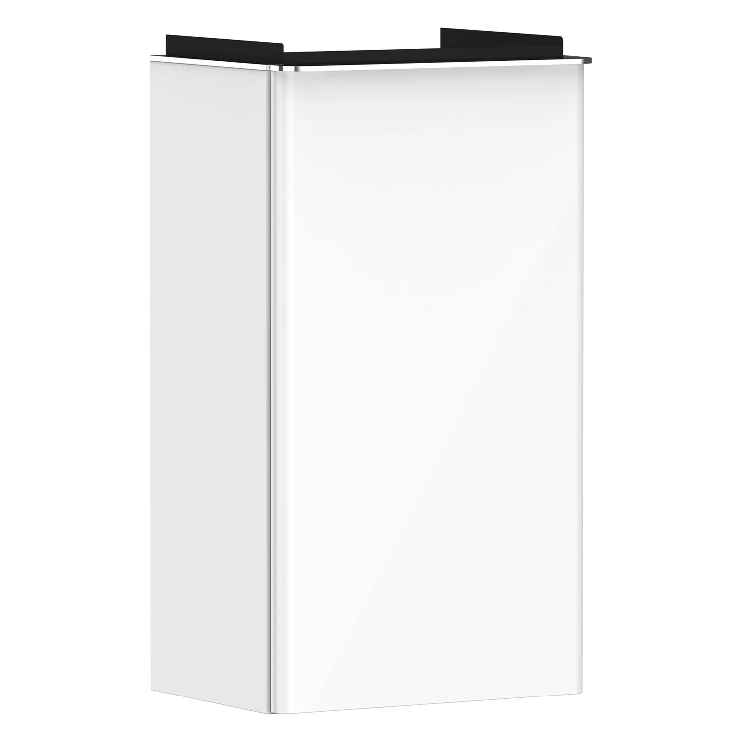 Biała szafka pod umywalkę widok z przodu, hansgrohe