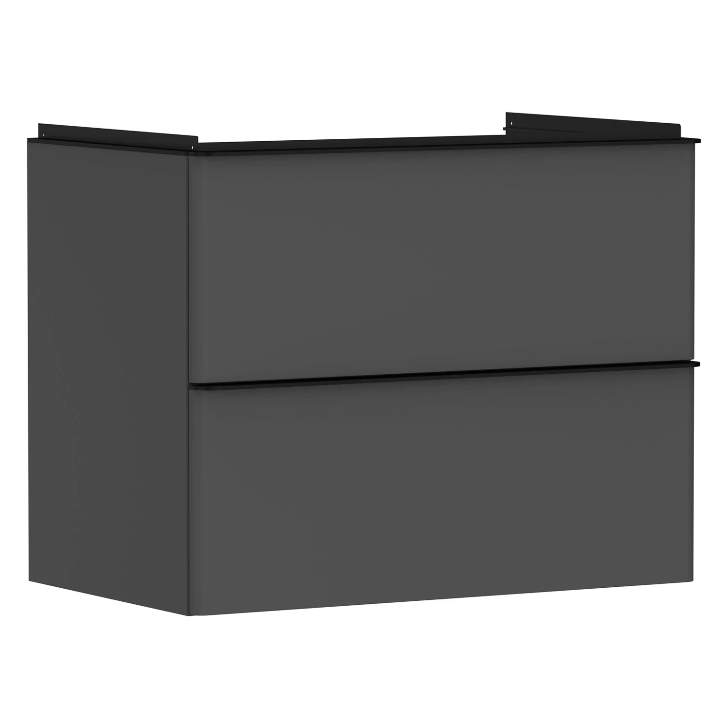 hansgrohe Xelu Q Waschtischunterschrank 78 x 60,5 cm, 2 Schubkästen, Griff mattschwarz Bild 2