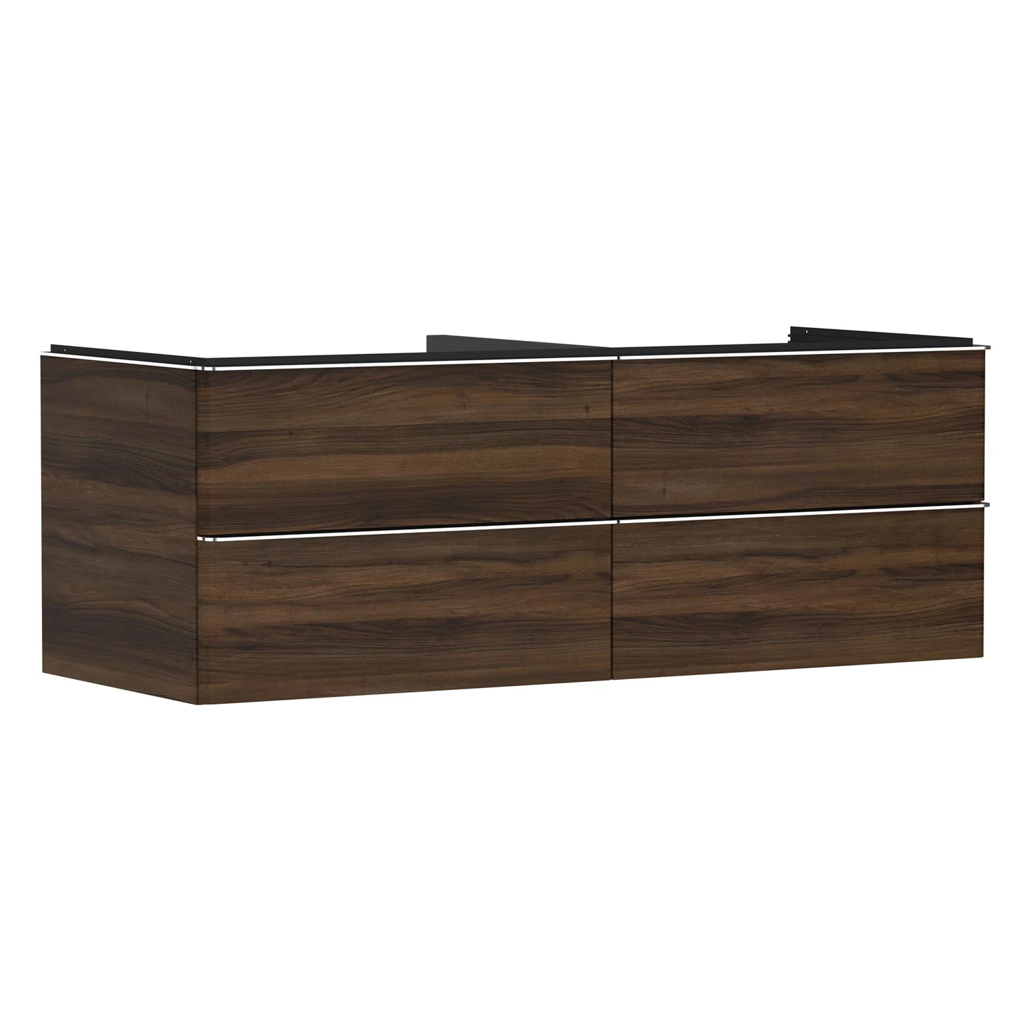 hansgrohe Xelu Q Waschtischunterschrank für Konsole 136 x 48,5 cm, 4 Schubkästen, Griff chrom
