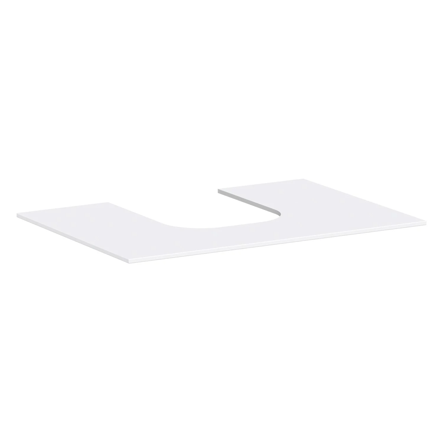 hansgrohe Xevolos E Konsole 78 x 55 cm mit Ausschnitt mittig für Aufsatzwaschtisch 50 oder 60 x 48 cm