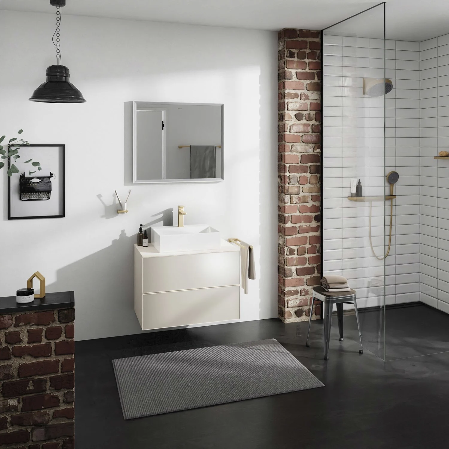 hansgrohe Xevolos E Waschtischunterschrank 78 x 55,5 mit 2 Schubkästen für Konsole und Aufsatzwaschtisch Bild 6