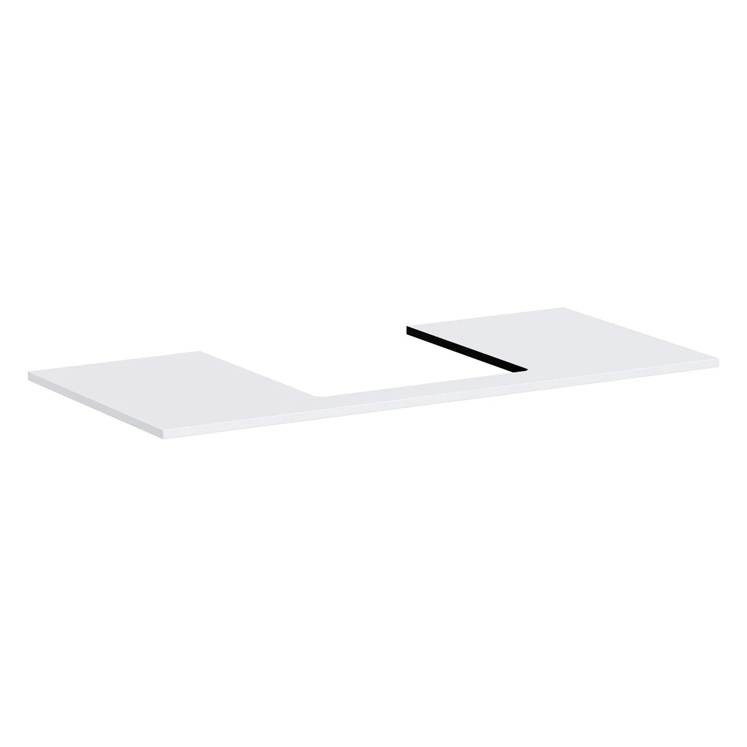 Konsola Hansgrohe Xilesa E 118 x 55 cm z prostokątnym, centralnym wycięciem do Umywalki nablatowej, szlifowana