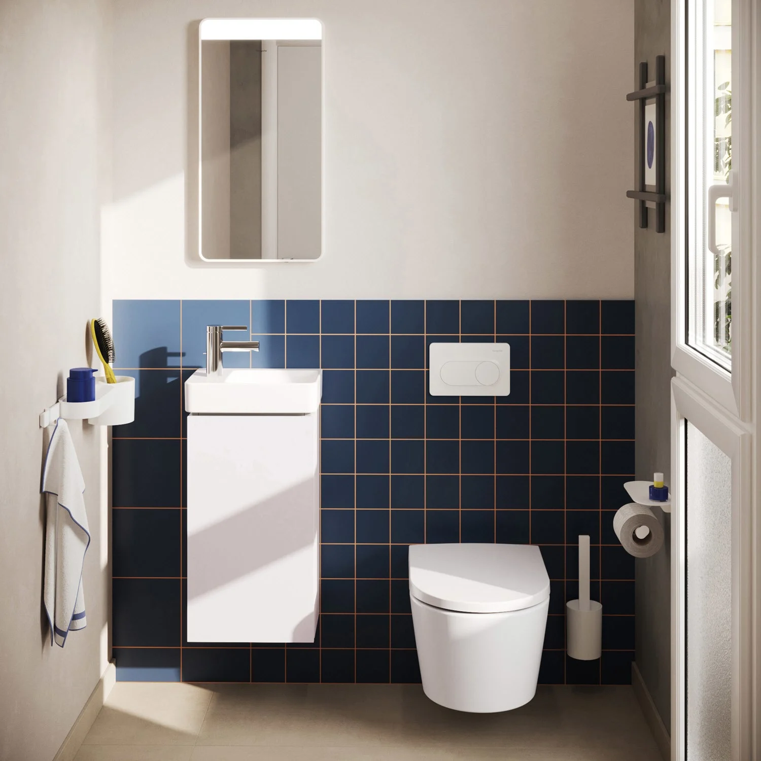 hansgrohe Xilesa E szafka podumywalkowa 34 cm z 1 drzwiami, zawiasy po lewej stronie Zdjęcie 5