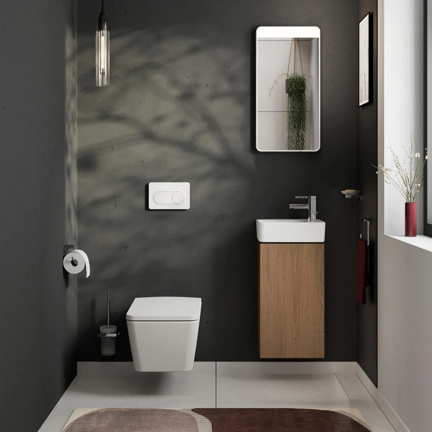 Szafka pod umywalkę Hansgrohe Xilesa E 34 cm z 1 drzwiami, zawiasy po prawej stronie Zdjęcie 5