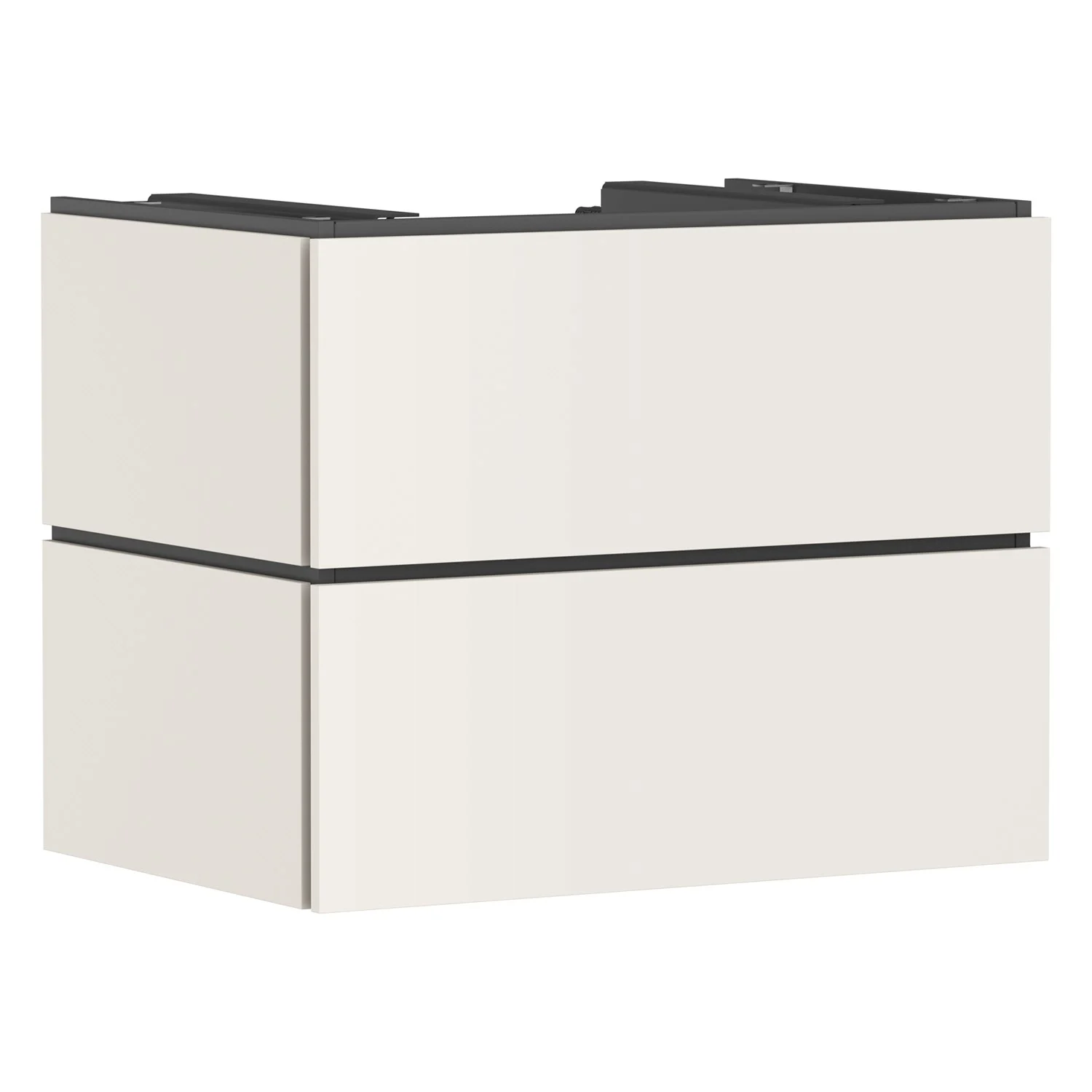 hansgrohe Xilesa E Waschtischunterschrank 78 cm mit 2 Auszügen für Konsole mit Ausschnitt mittig Bild 2