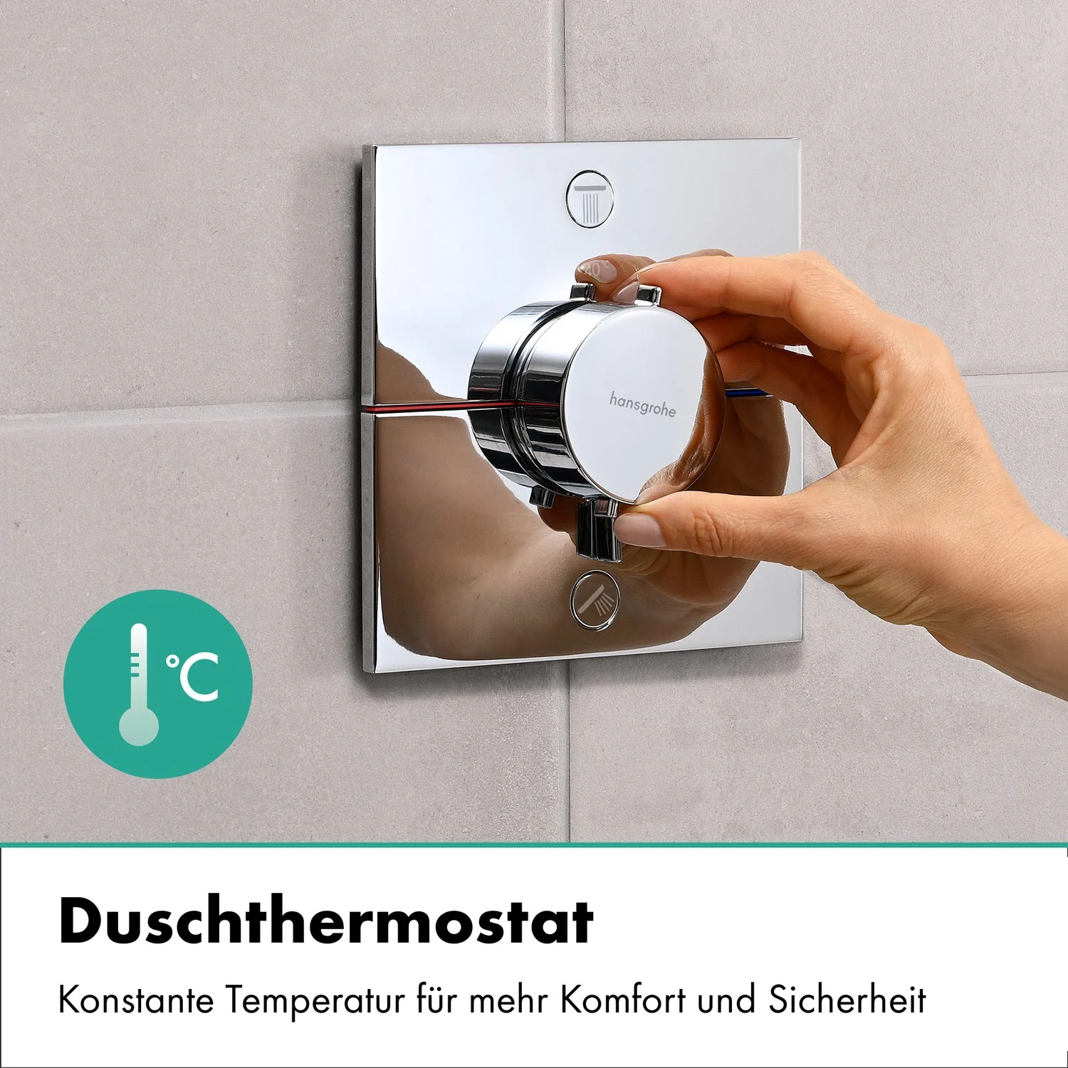 hansgrohe Raindance Alive Q 210/340 1 jet Duschsystem, Kopfbrause softcube Bild 5