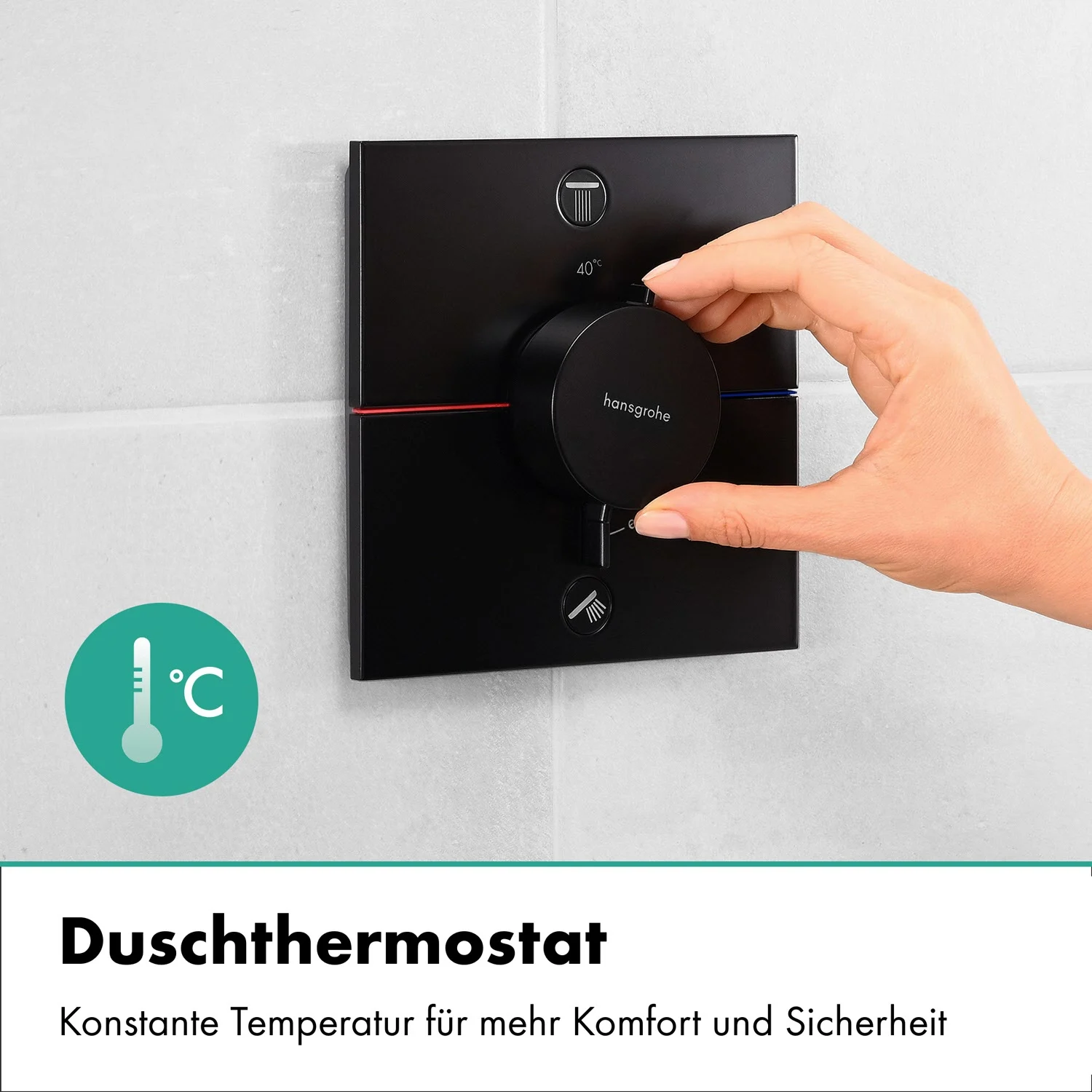 hansgrohe Raindance Alive Q 210/340 1 jet Duschsystem, Kopfbrause softcube Bild 5
