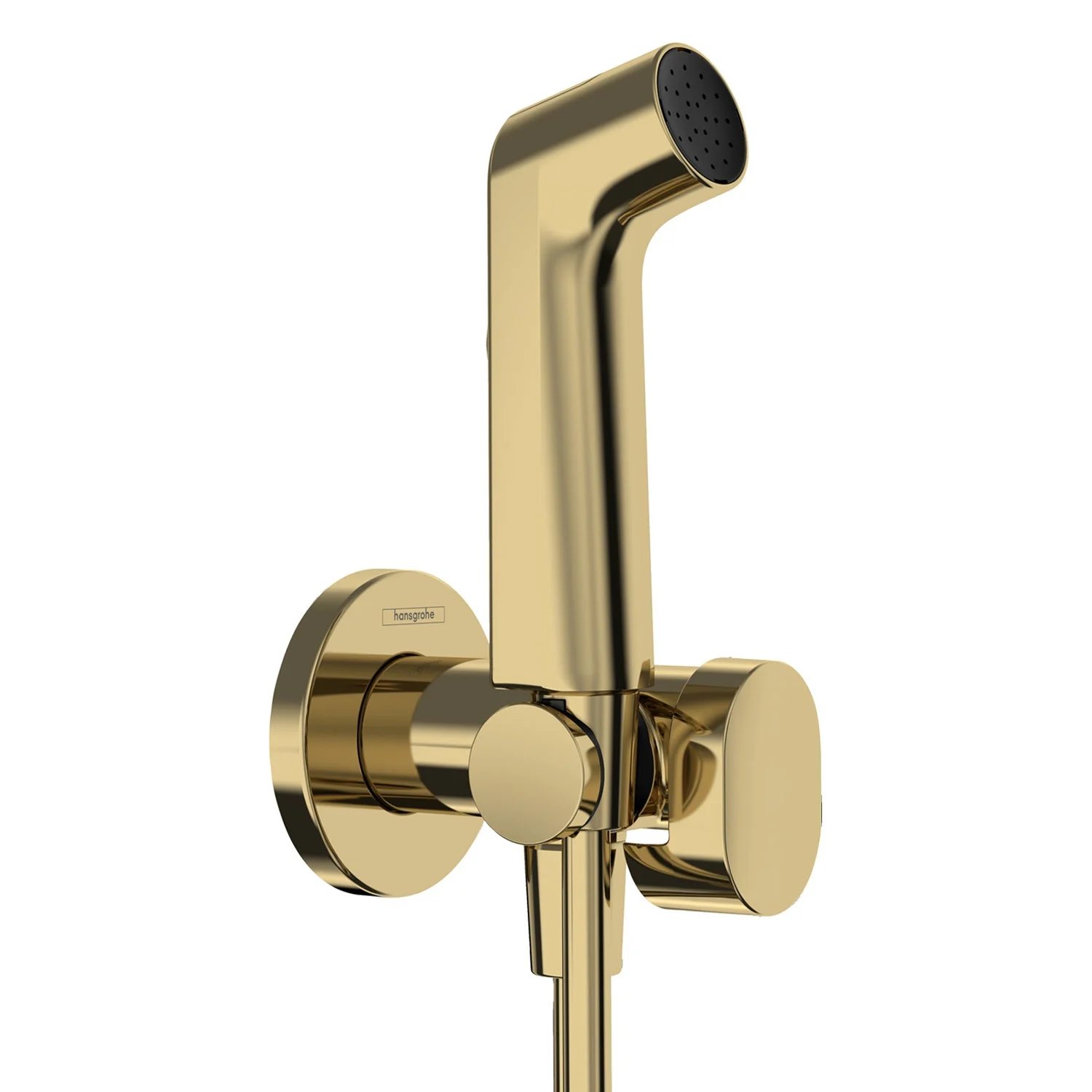 hansgrohe Bidette Handbrause 1jet S EcoSmart für Warmwasser mit Brausehalter und Brauseschlauch 125 cm