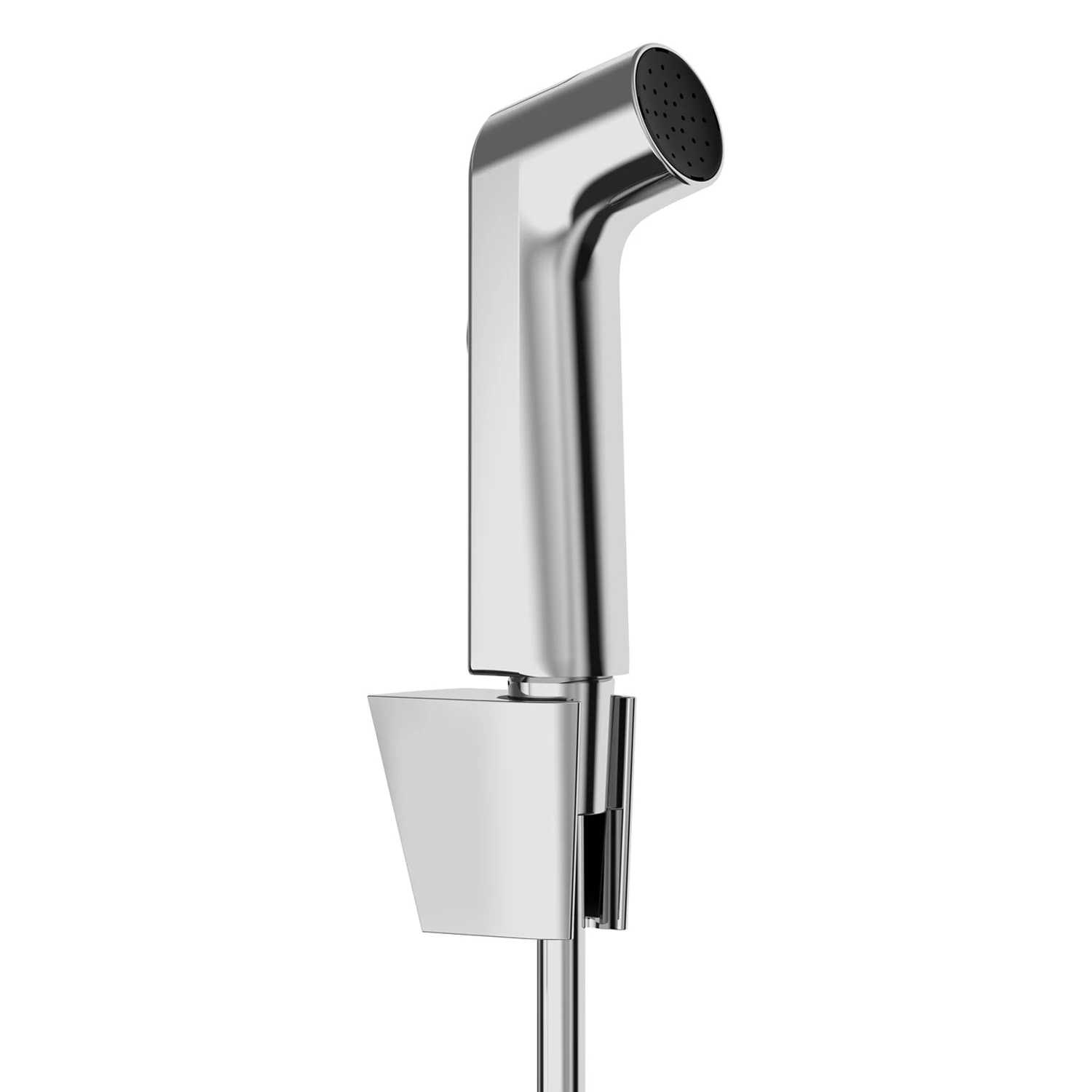 Słuchawka prysznicowa ręczna Hansgrohe Bidette 1jet S EcoSmart z uchwytem Porter S i wężem prysznicowym o długości 125 cm