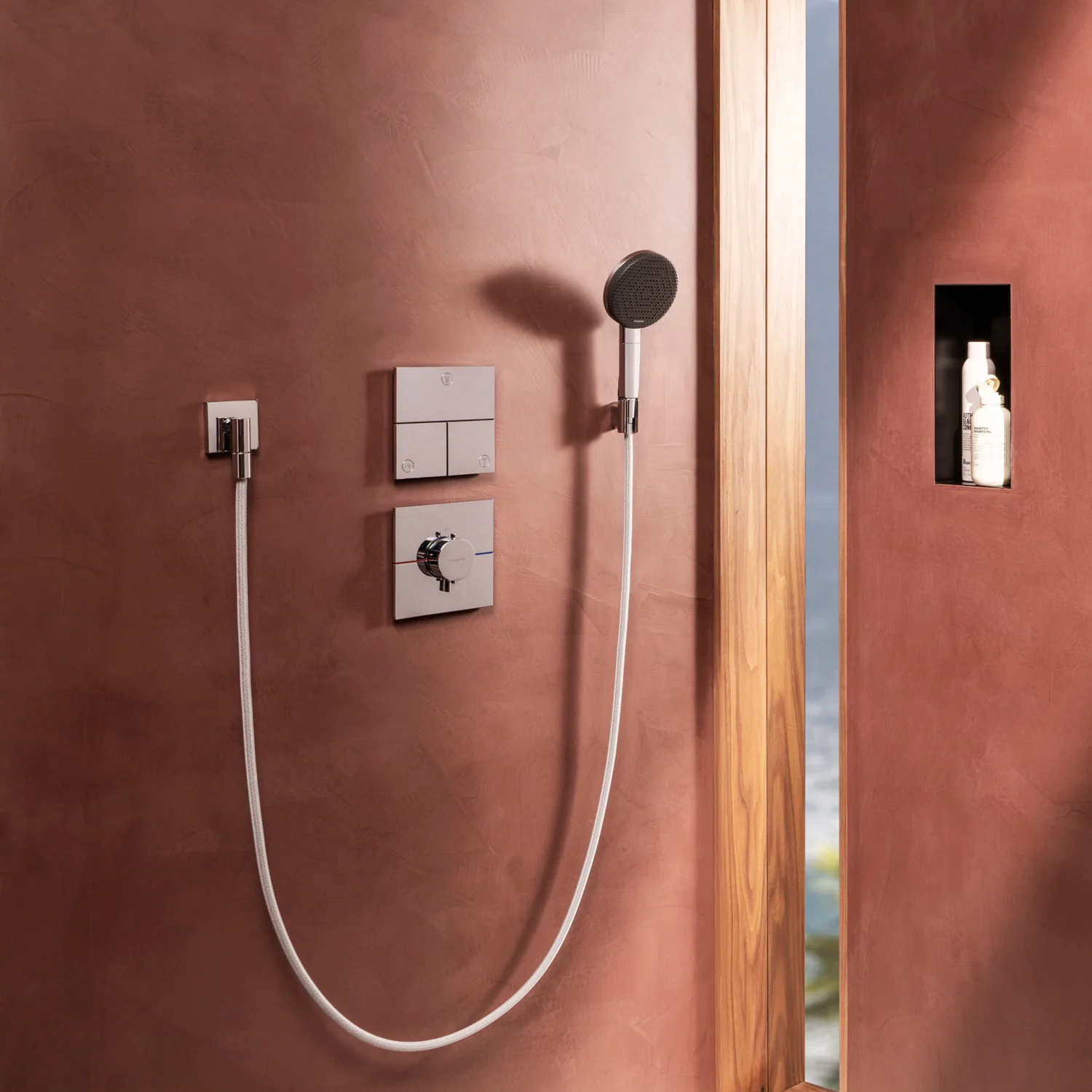 Zestaw prysznicowy Hansgrohe Raindance Alive Select S 125 3jet EcoSmart z wężem prysznicowym o długości 160 cm Zdjęcie 6