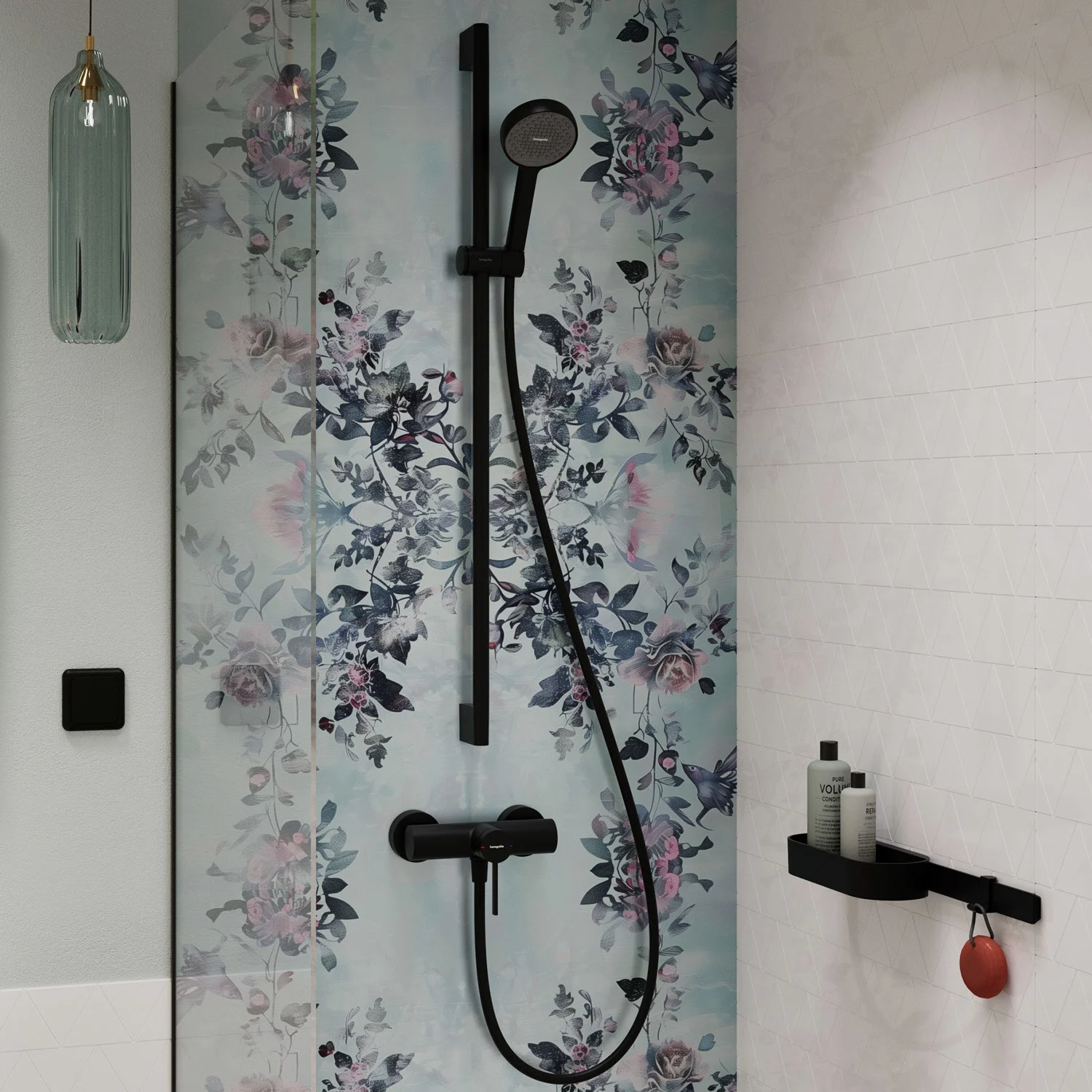 hansgrohe Activera S Brauseset 95 1 Strahlart wassersparend mit Duschstange 90 cm Bild 5