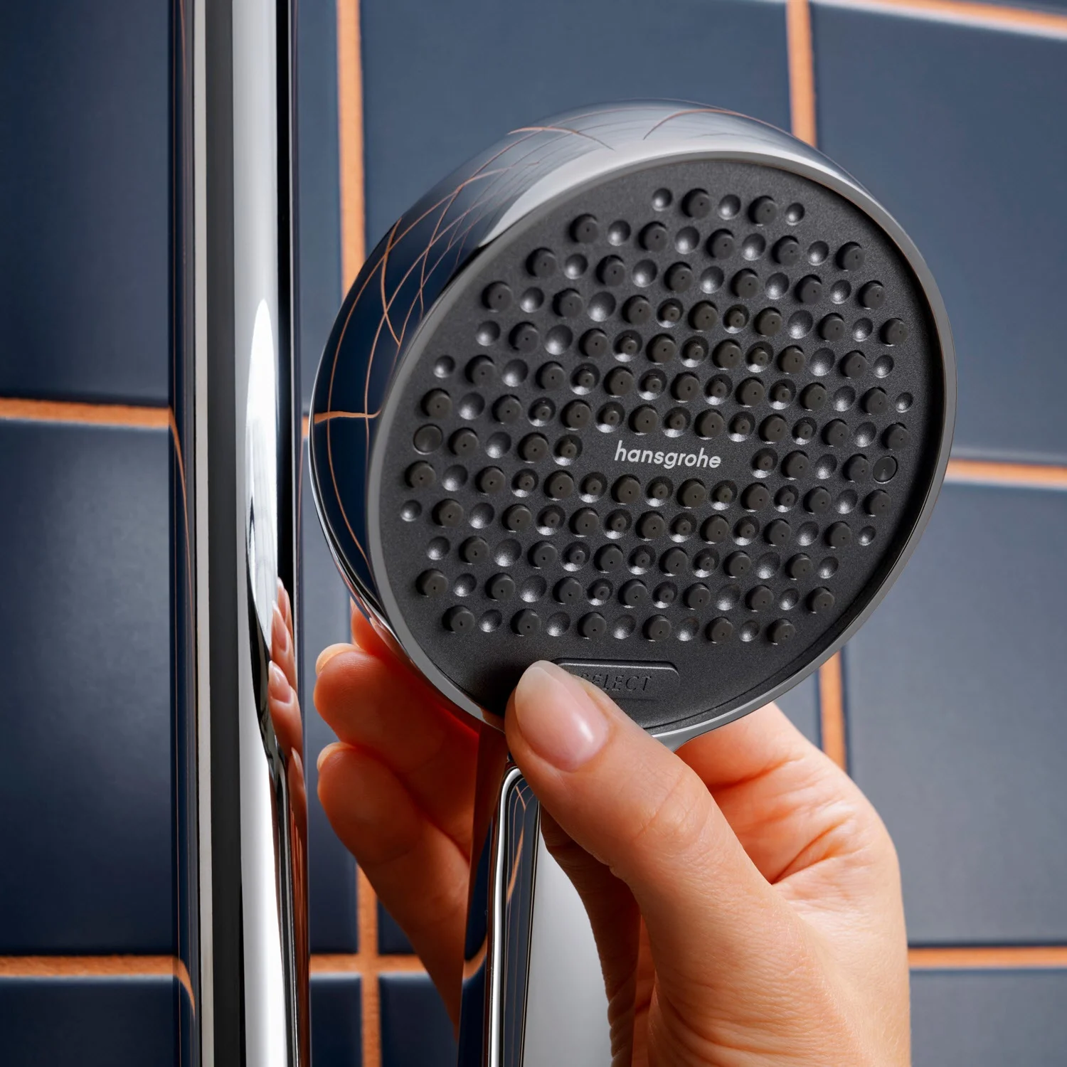 hansgrohe Activera Select S Brauseset 95 2 Strahlarten wassersparend mit Duschstange 65 cm Bild 4