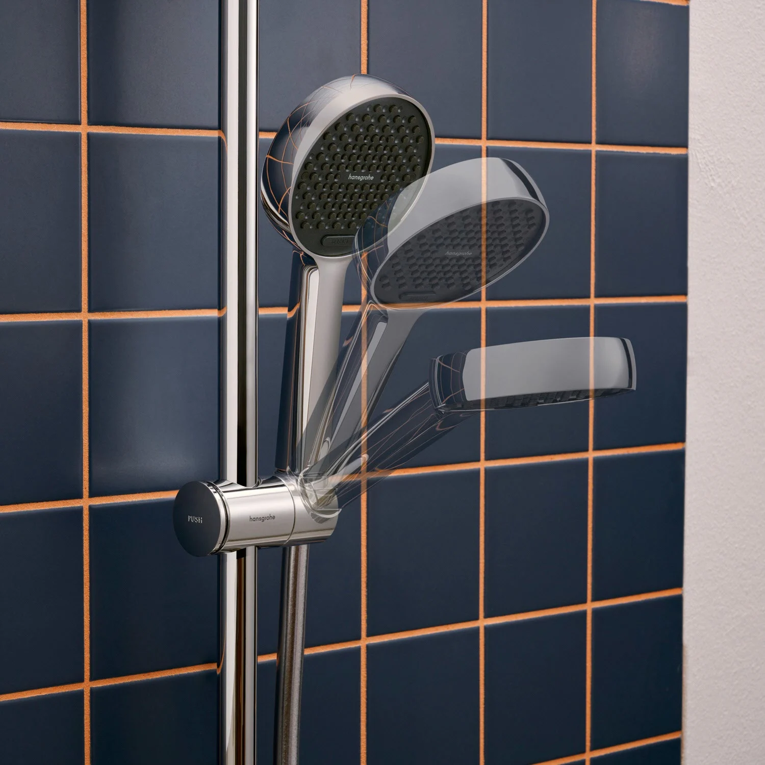hansgrohe Activera Select S Brauseset 95 2 Strahlarten wassersparend mit Duschstange 65 cm Bild 5