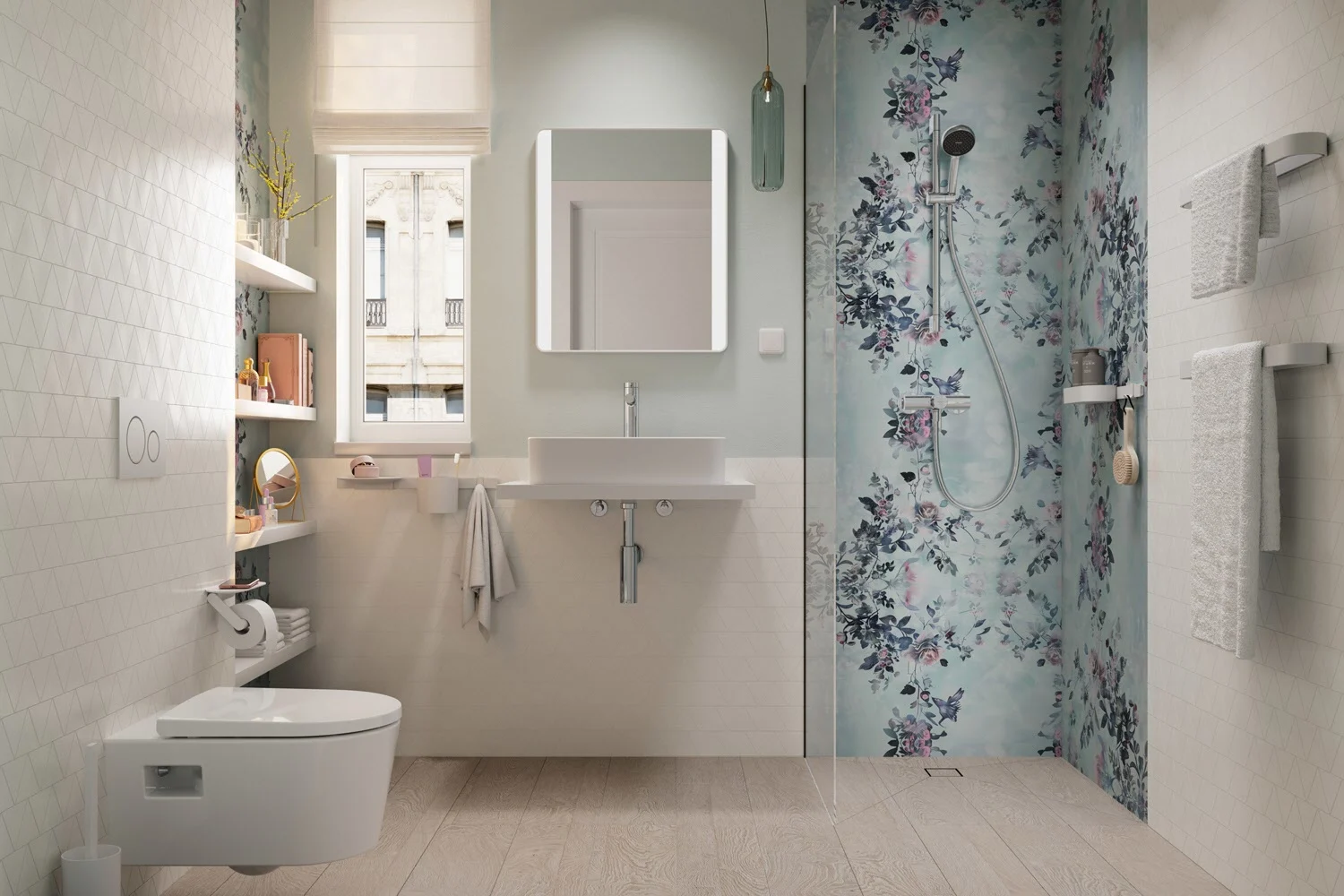 hansgrohe Activera Select S Brauseset 95 2 Strahlarten wassersparend mit Duschstange 65 cm Bild 10
