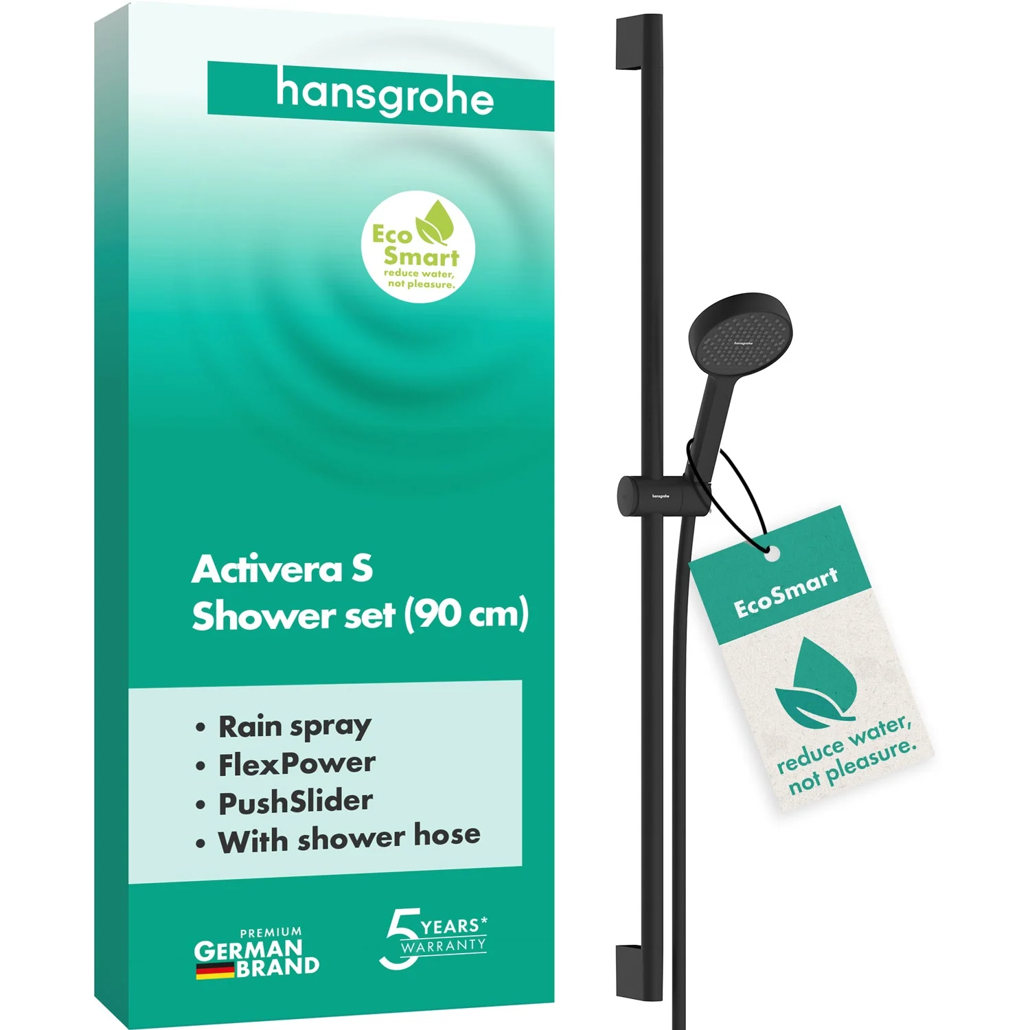 hansgrohe Activera S Brauseset 95 1 Strahlart wassersparend mit Duschstange 90 cm Bild 6