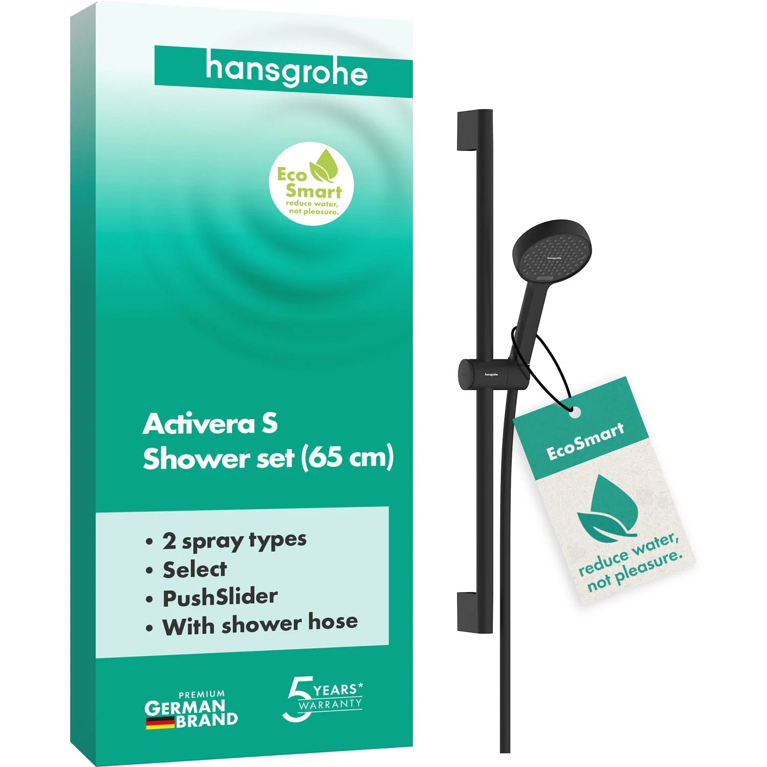 hansgrohe Activera Select S Brauseset 95 2 Strahlarten wassersparend mit Duschstange 65 cm Bild 12