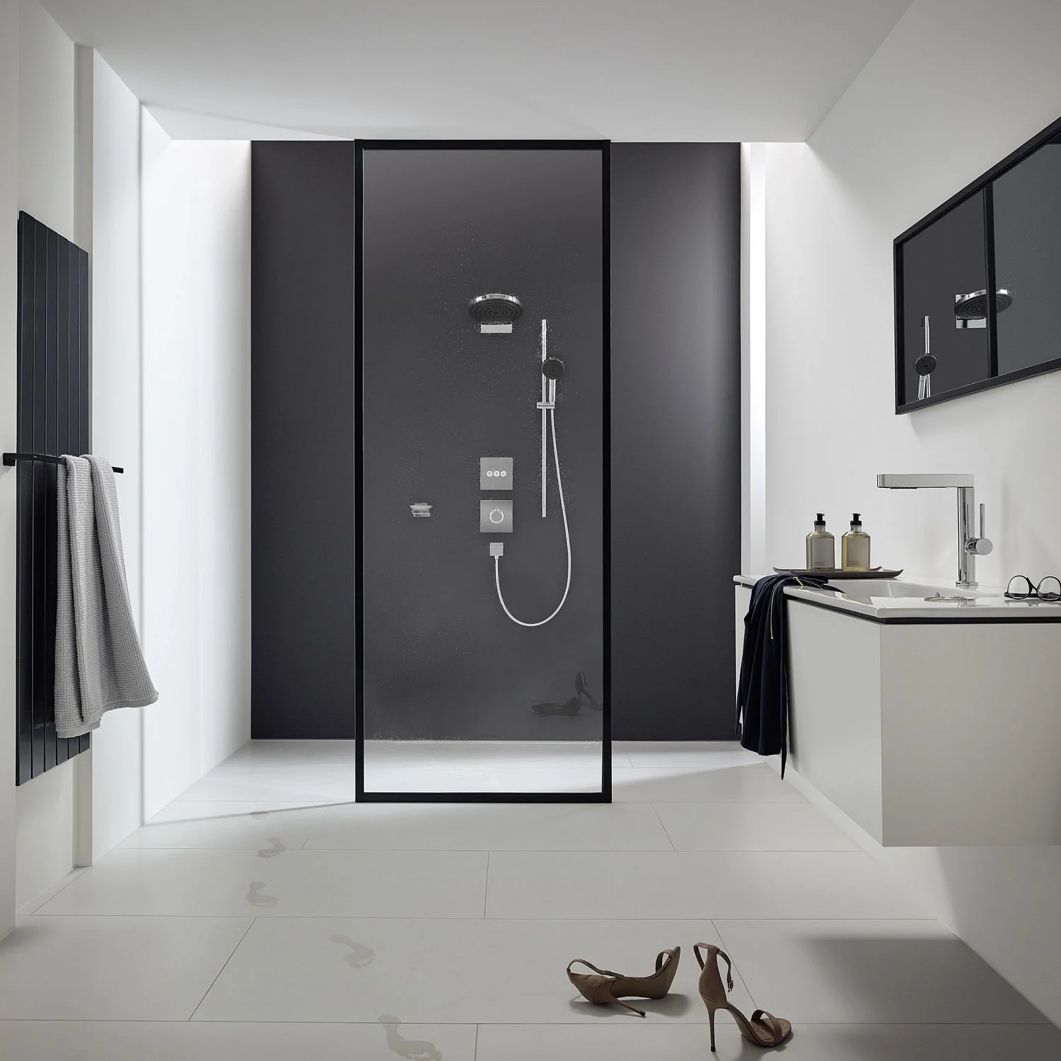 hansgrohe Pulsify Select S Duschset 105 3 Strahlarten Relaxation wassersparend mit Duschstange 90 cm Bild 4