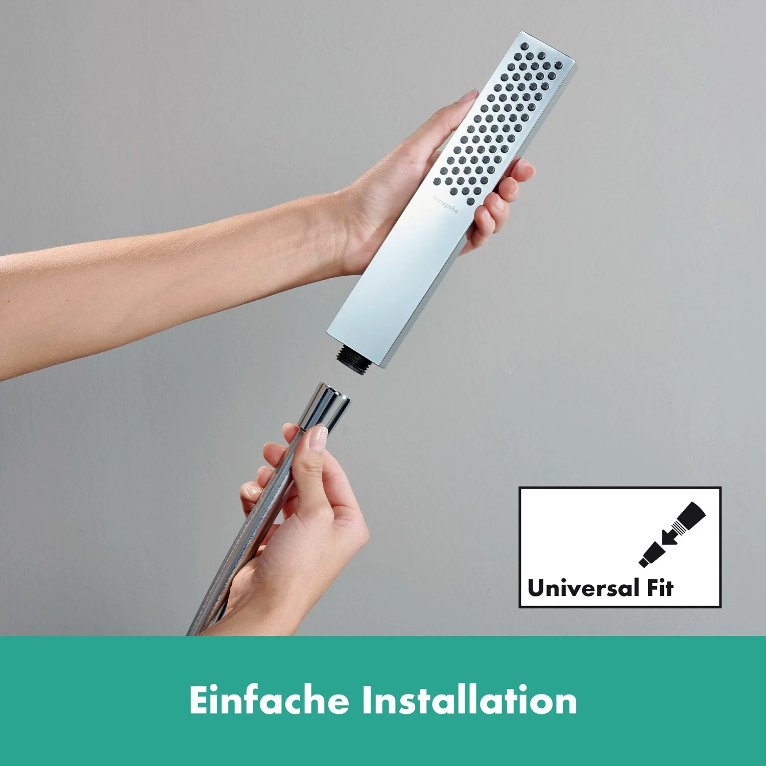 hansgrohe Unica E Brausestange 65 cm mit Brausehalter und Brauseschlauch 160 cm Bild 4