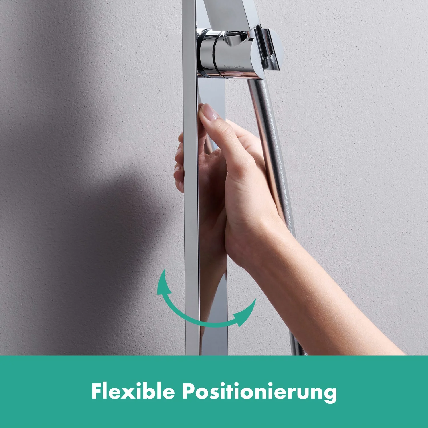 hansgrohe Unica E Brausestange 65 cm mit Brausehalter und Brauseschlauch 160 cm Bild 6