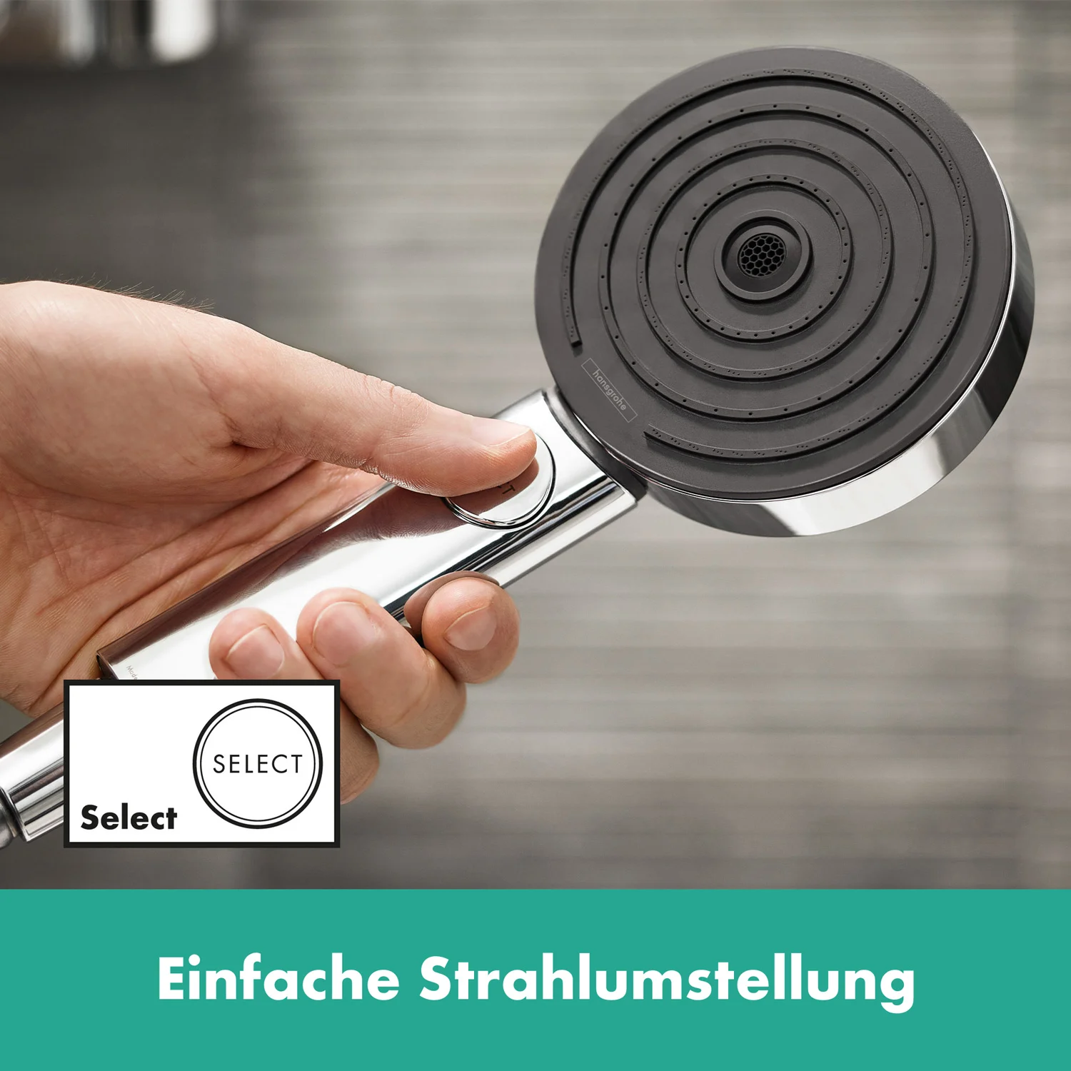 hansgrohe Pulsify Select S Handbrause 105 3 Strahlarten Activation Bild 3