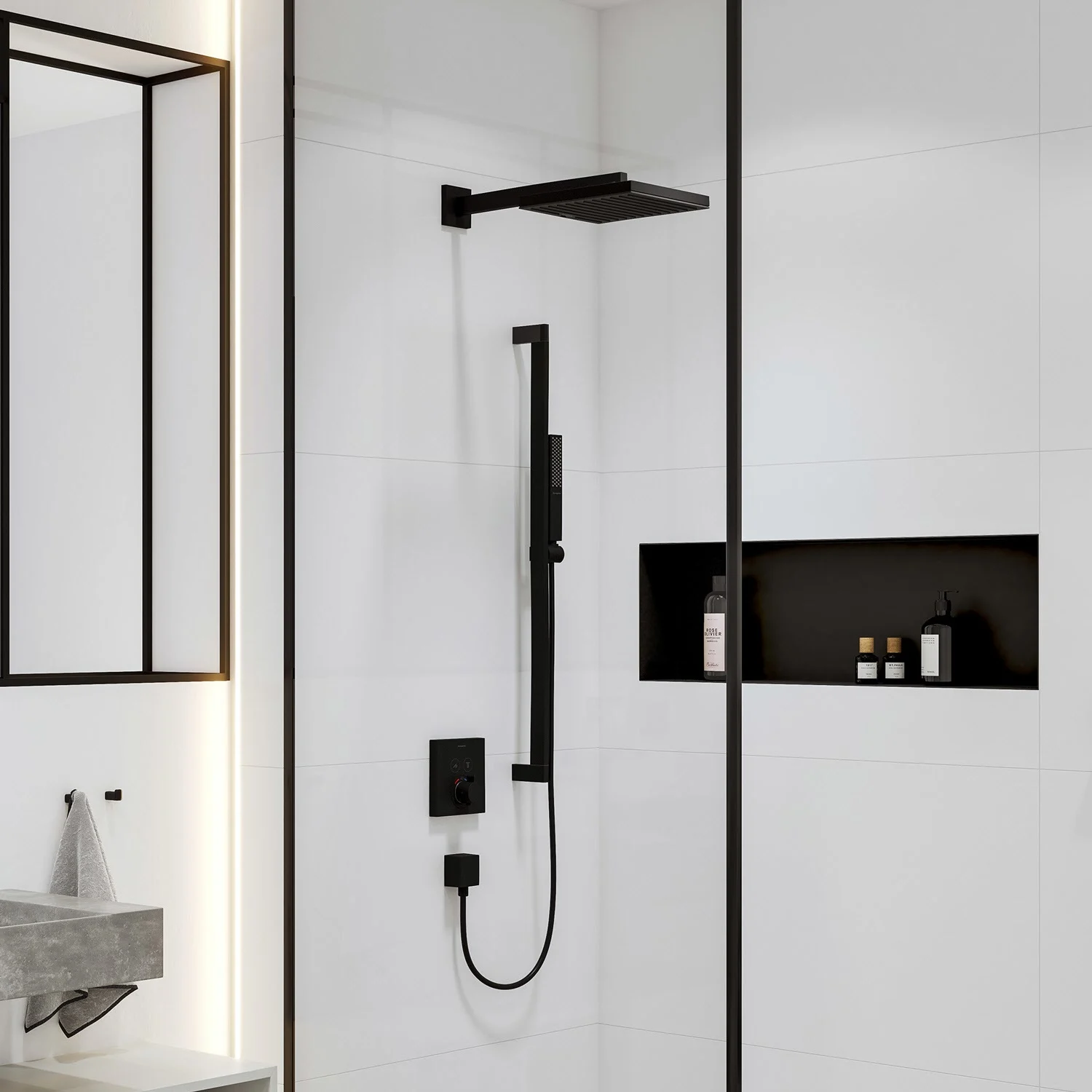 hansgrohe Brausearm E 39 cm, eckig Bild 2
